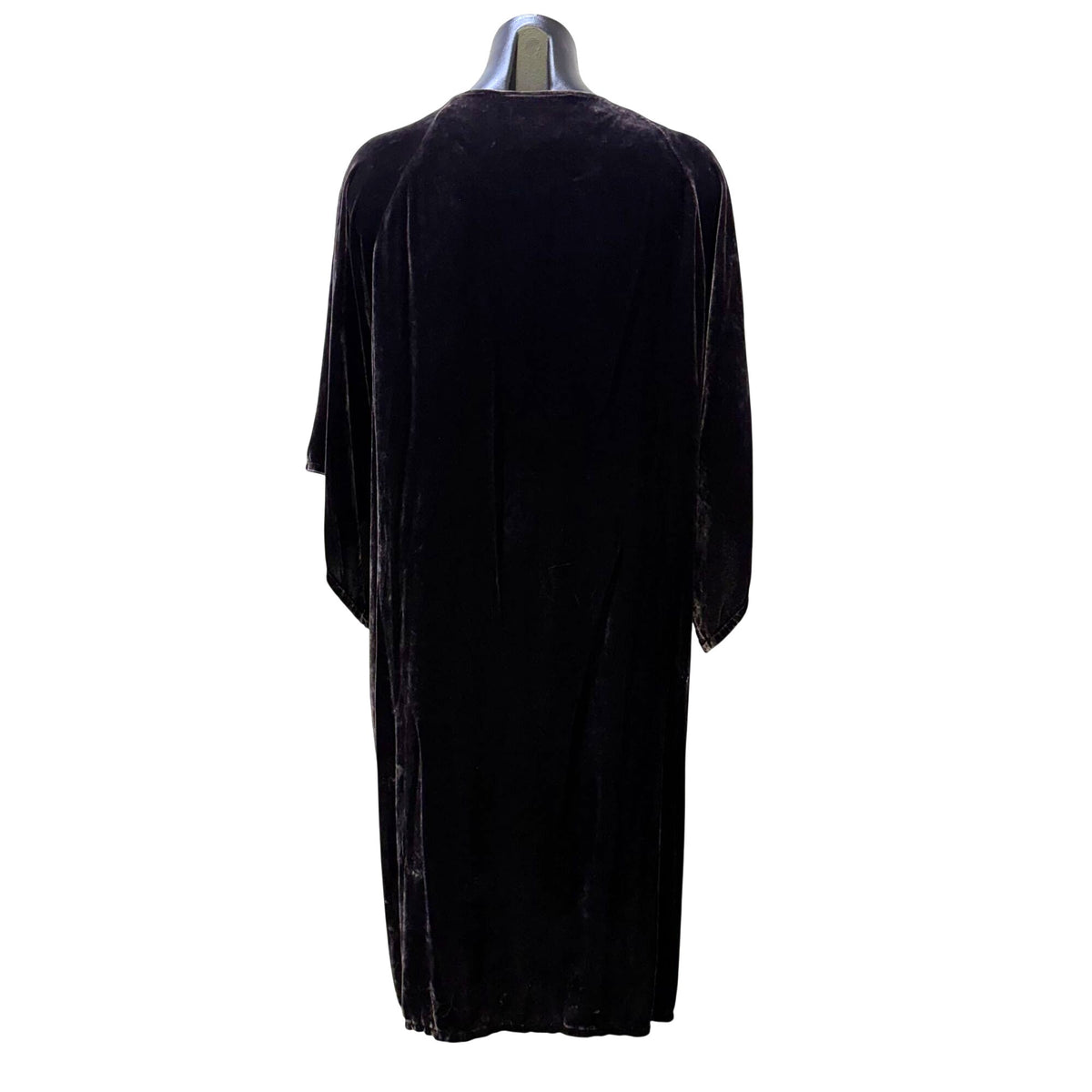 Johnny Was Purple Velvet Embroidered Floral Duster Kimono XL