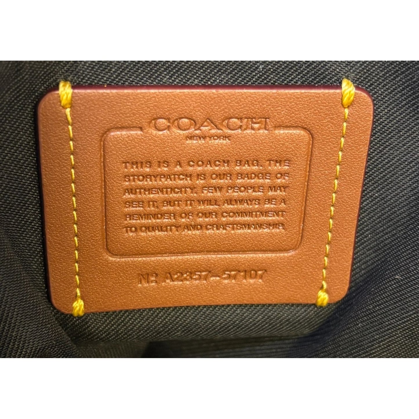 Coach Black Leather Shoulder Bag With Gold Chain Straps