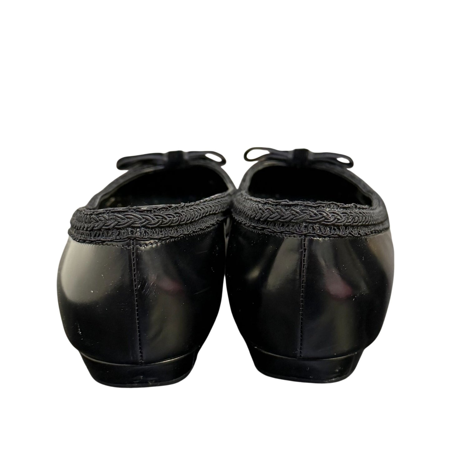 Prada Black Pointed Toe Flats Size 40.5 /10