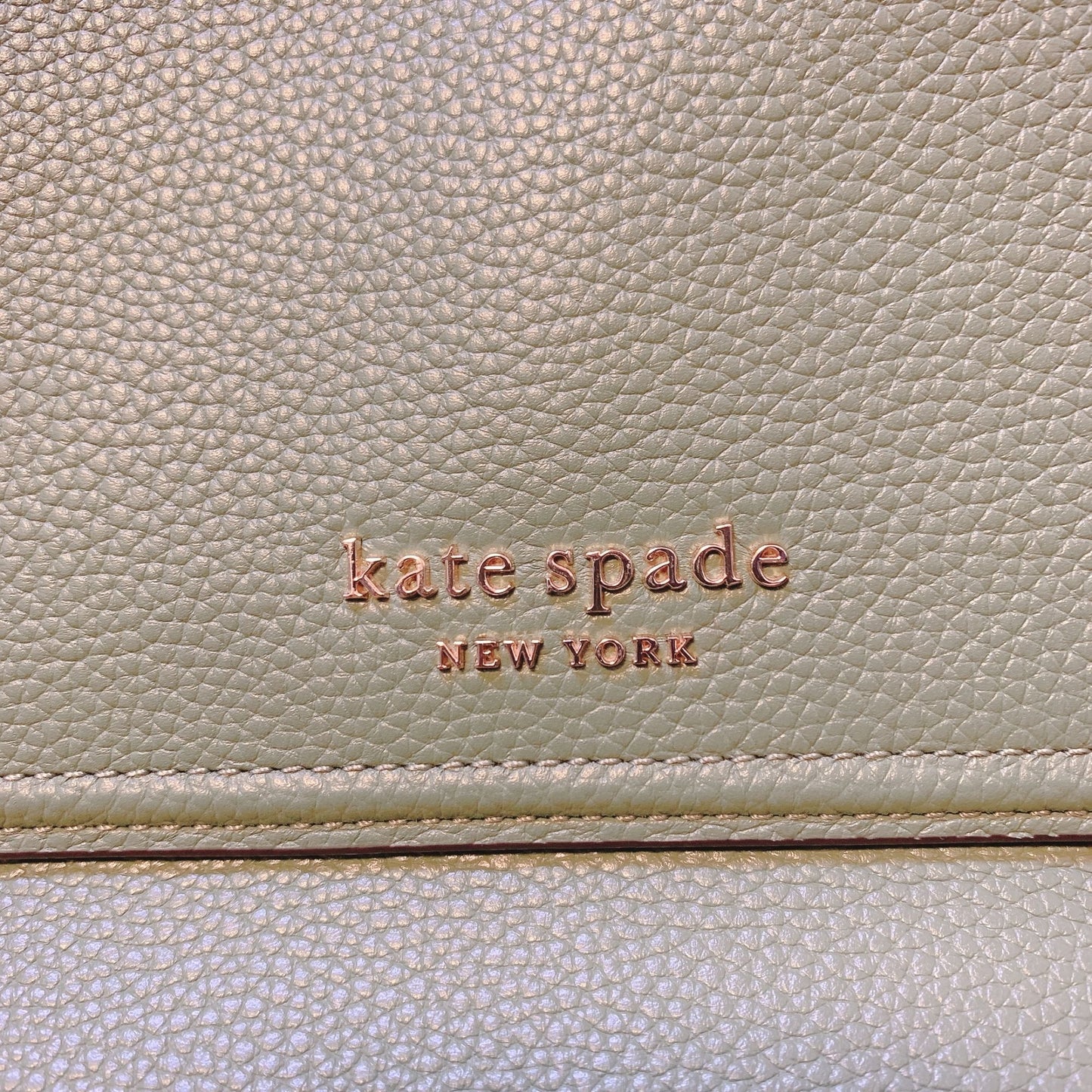 Kate Spade New York Green Leather Satchel Crossbody Bag Small