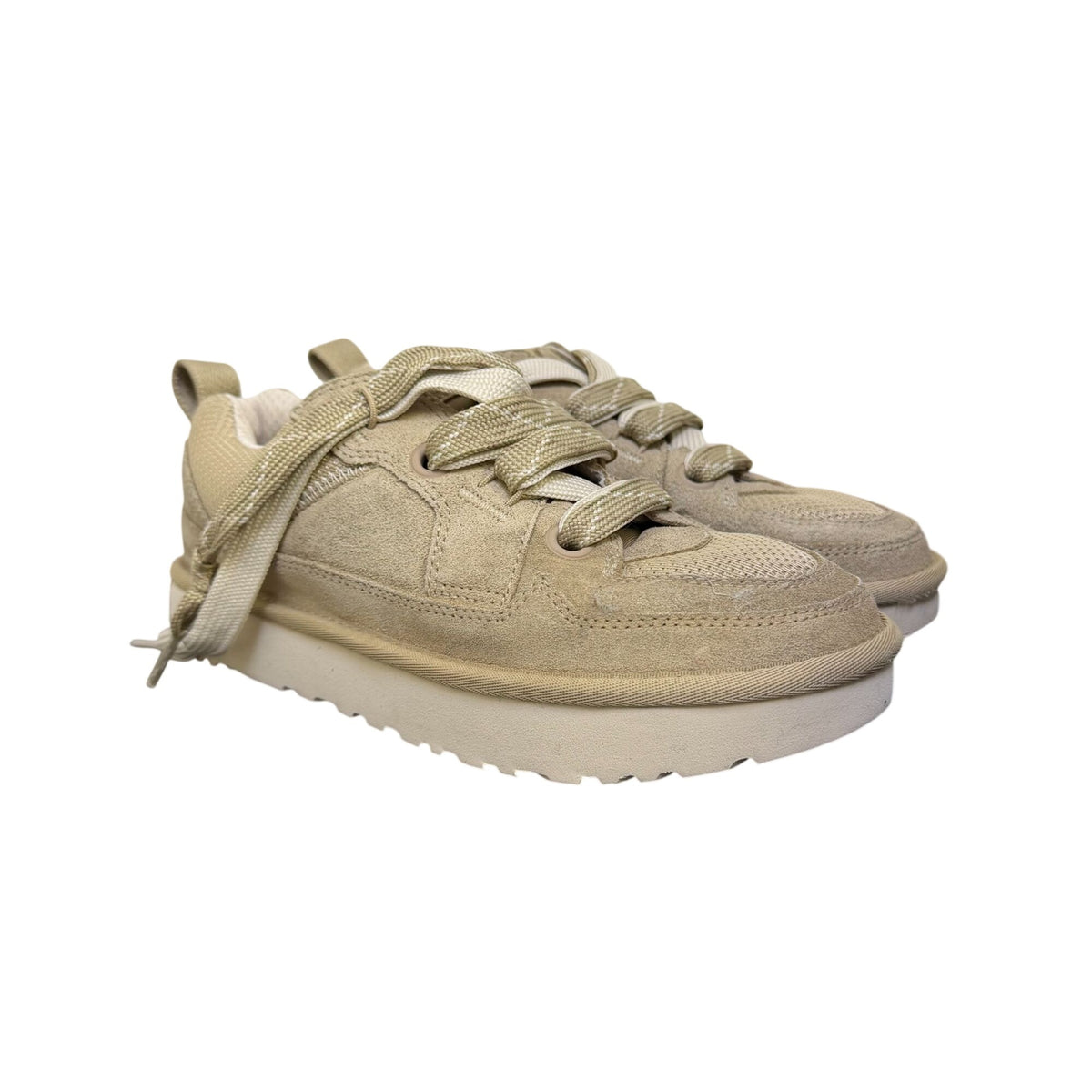 Ugg Tan Suede Sneakers With Chunky Sole Size 8
