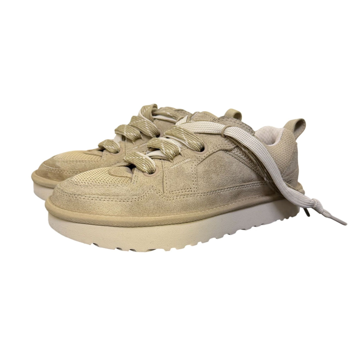 Ugg Tan Suede Sneakers With Chunky Sole Size 8