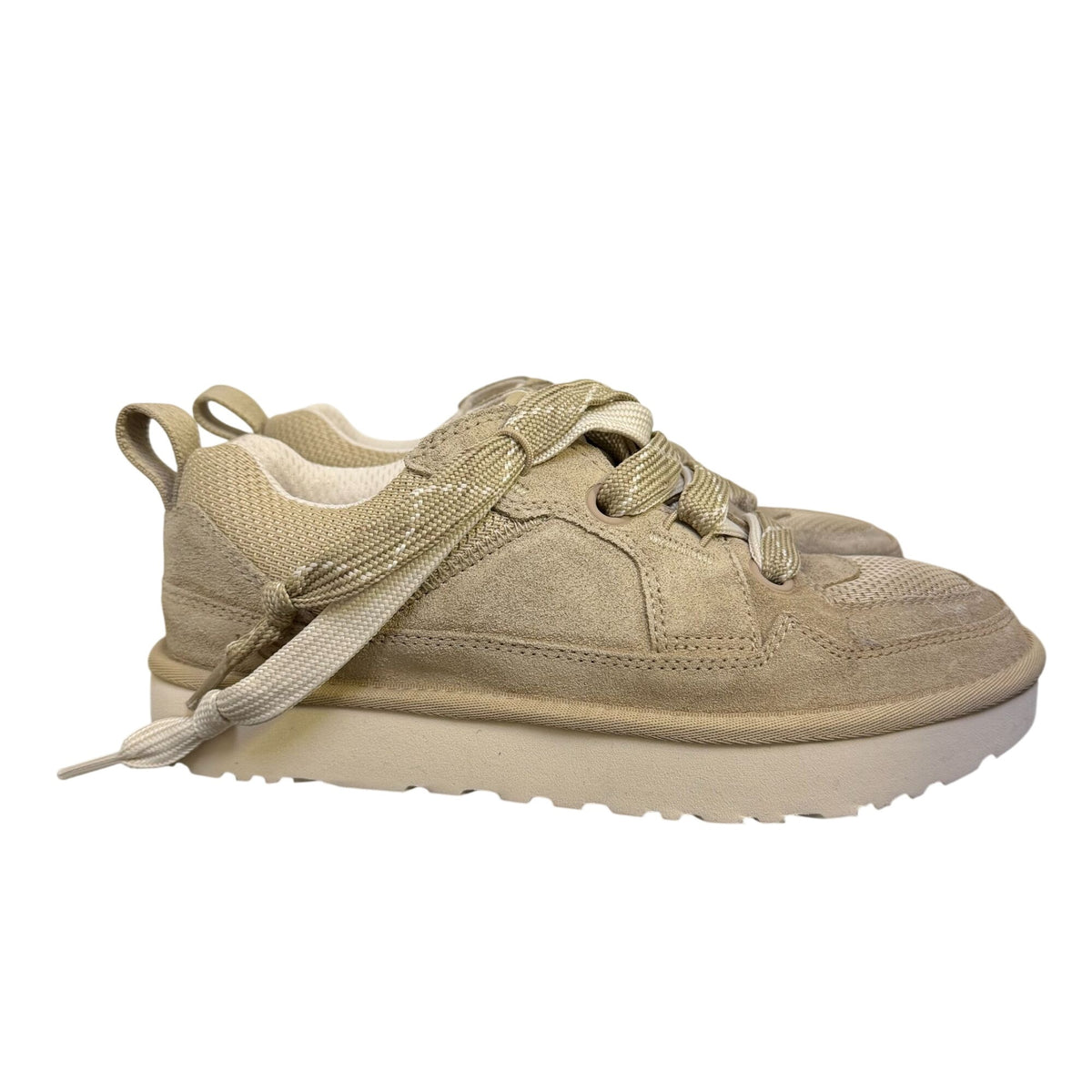 Ugg Tan Suede Sneakers With Chunky Sole Size 8