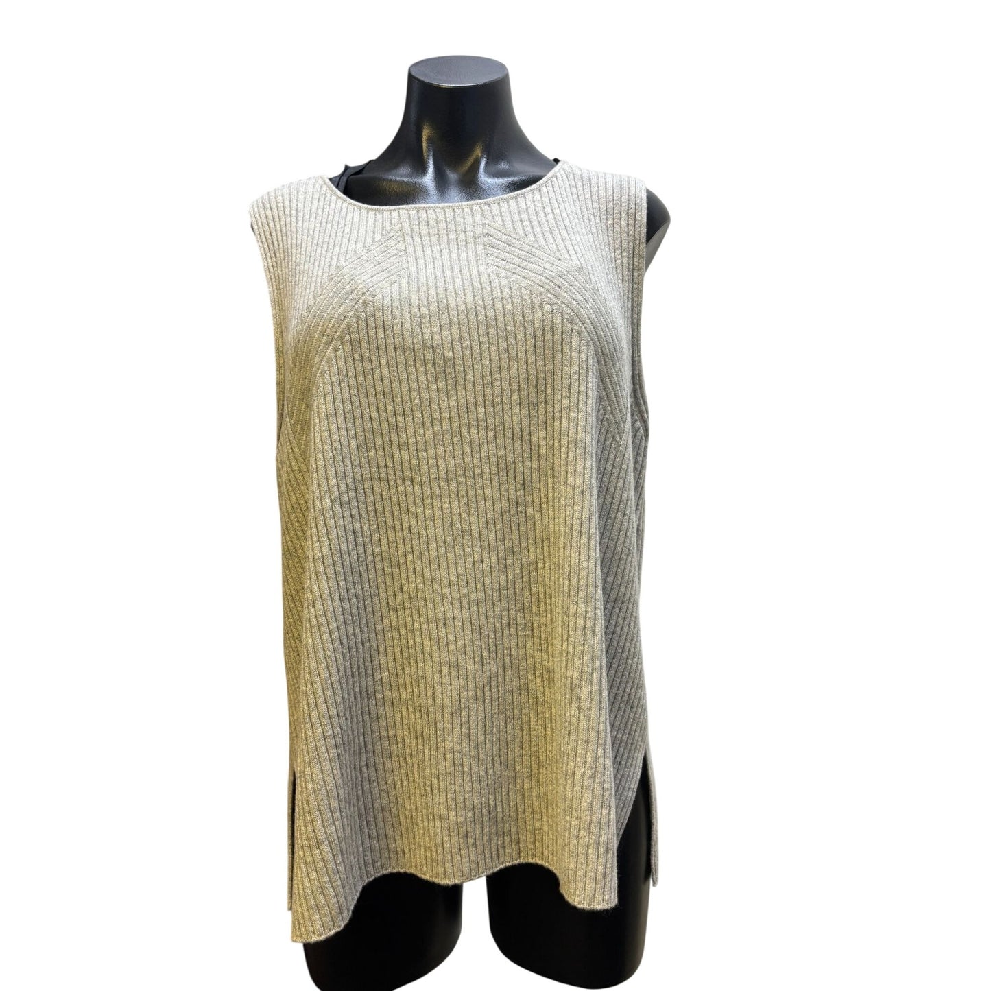 NWT St. John Ribbed Knit Tank & Pants Set Gray L/XL
