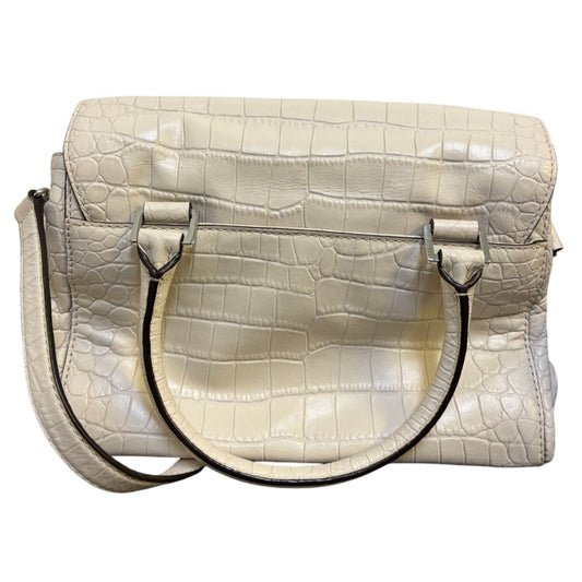 Michael Kors Bone Crocodile-Embossed Leather Shoulder Bag