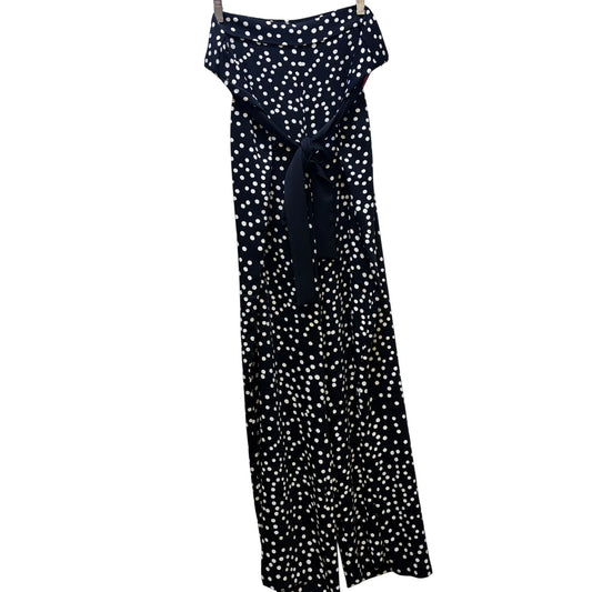 NWT Joseph Ribkoff Black Polka Dot Wide-Leg Pants Size 22