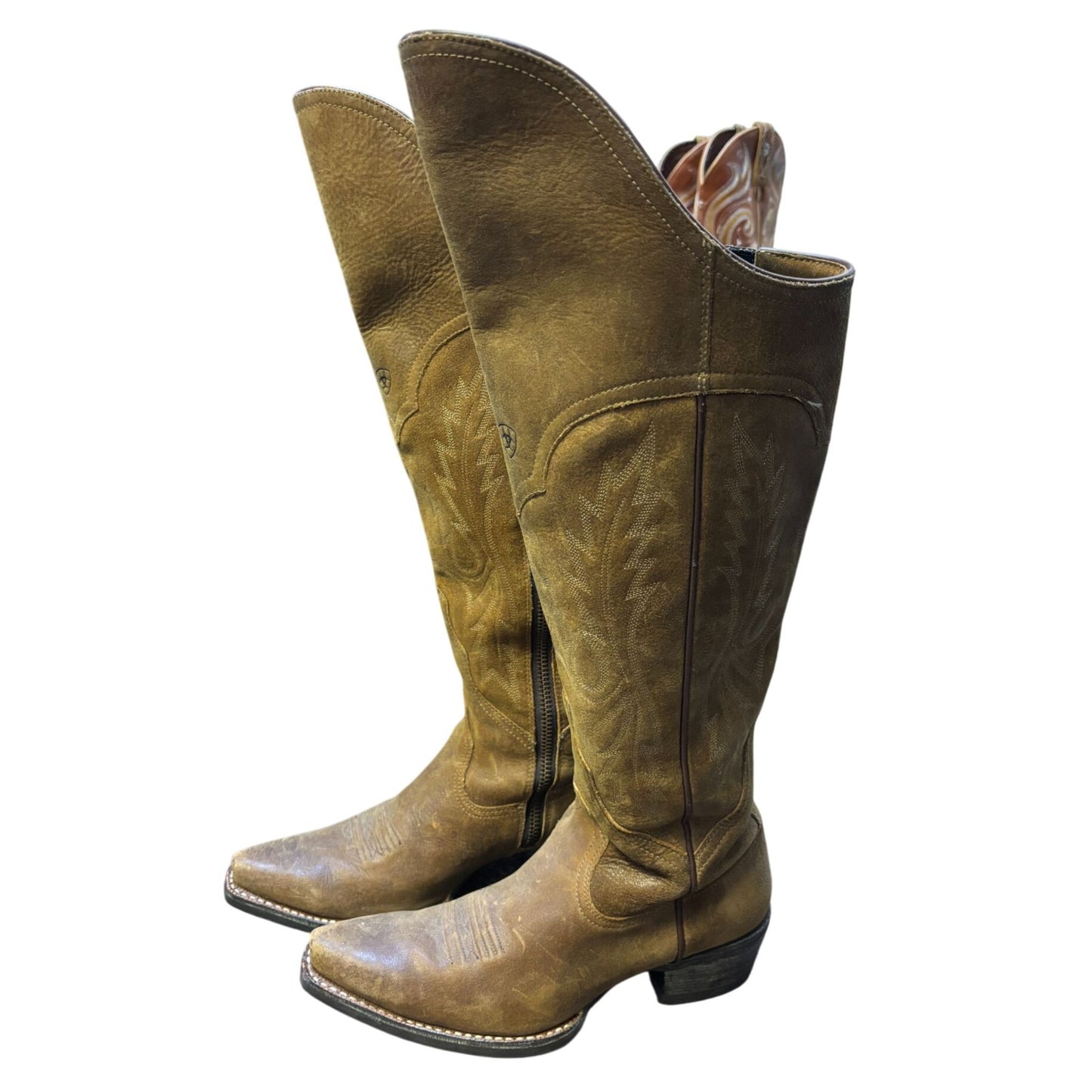 Ariat Brown Western Leather Boots Size 7