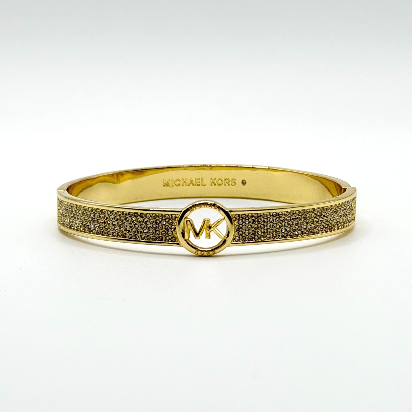 Michael Kors Gold Pave Crystal Bangle Bracelet
