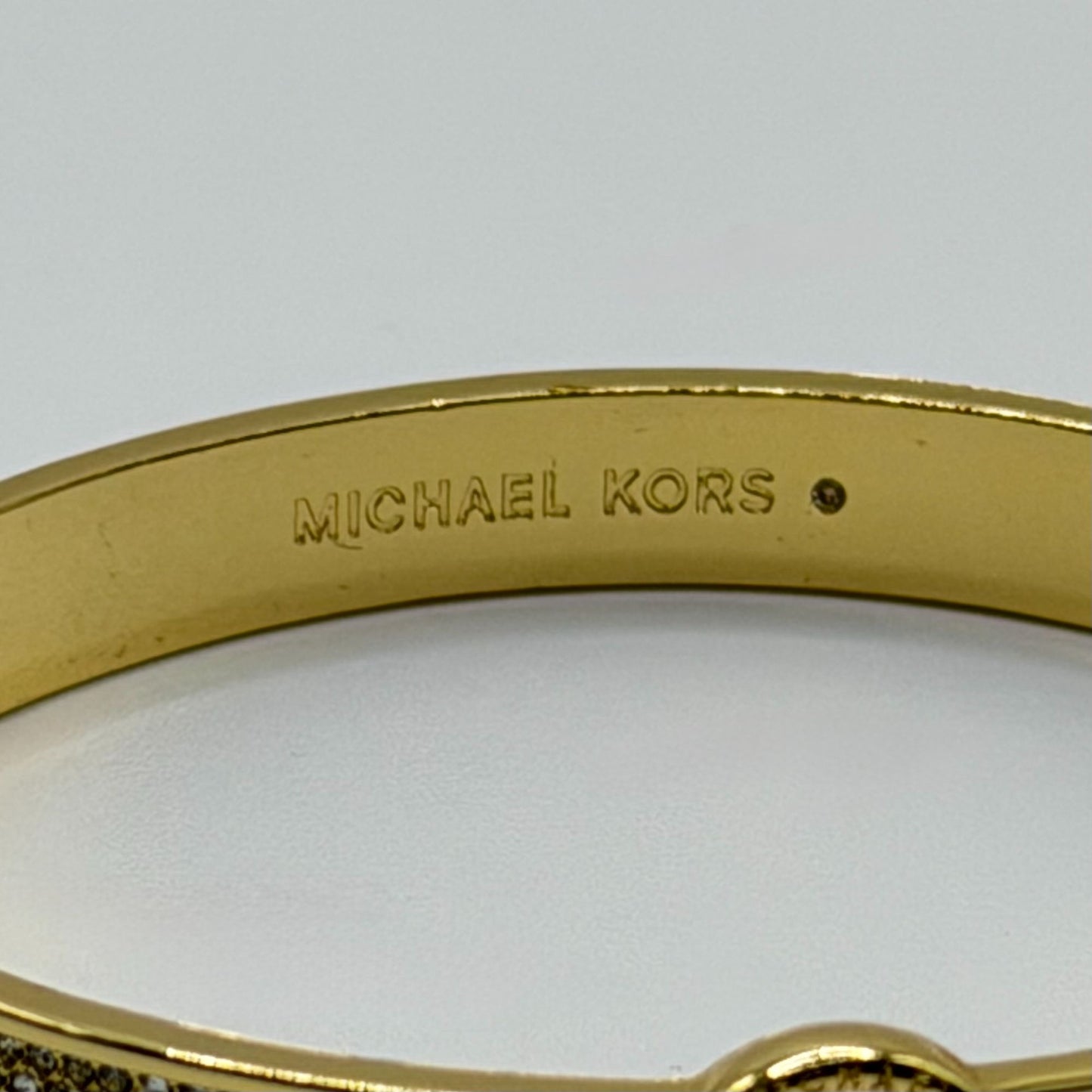Michael Kors Gold Pave Crystal Bangle Bracelet