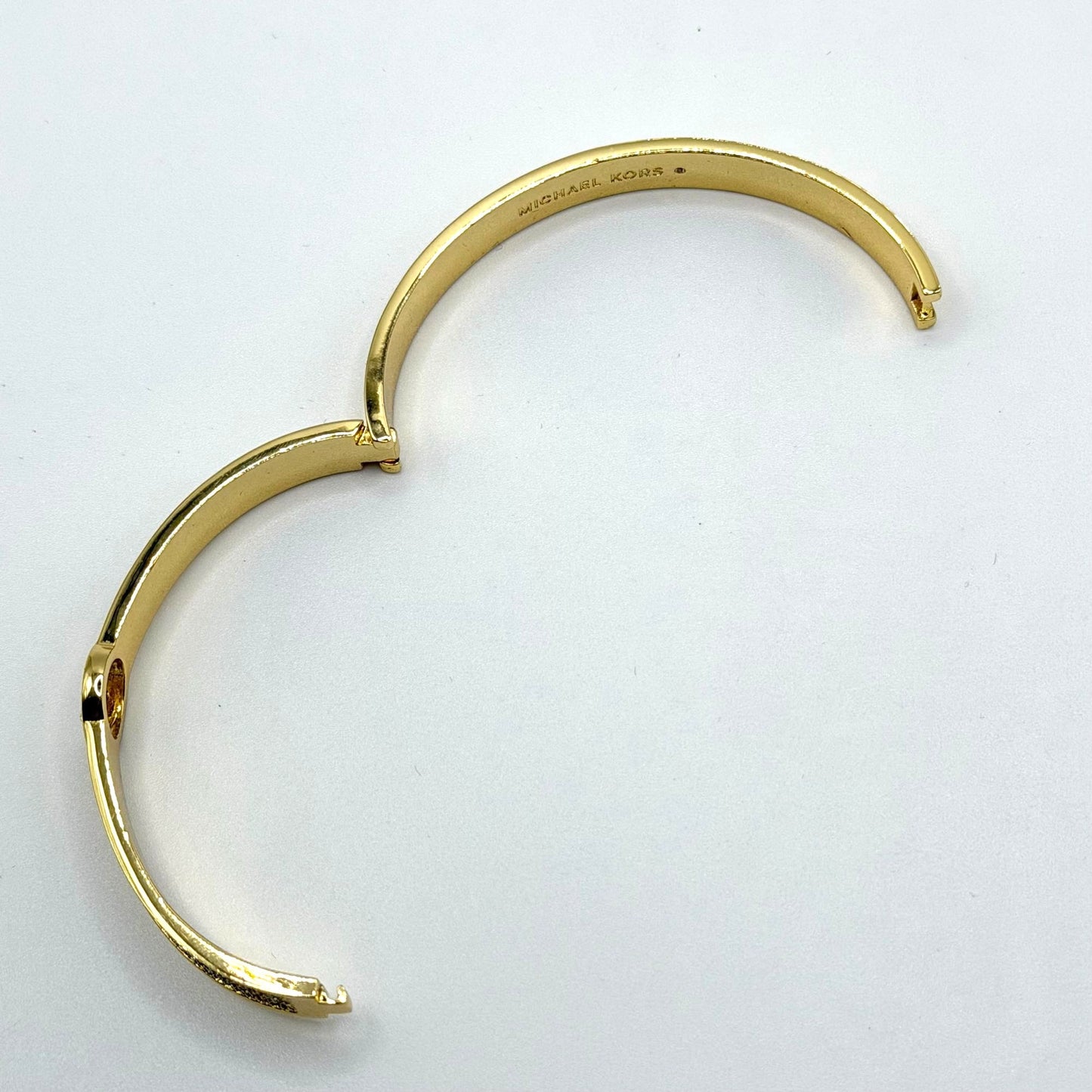 Michael Kors Gold Pave Crystal Bangle Bracelet