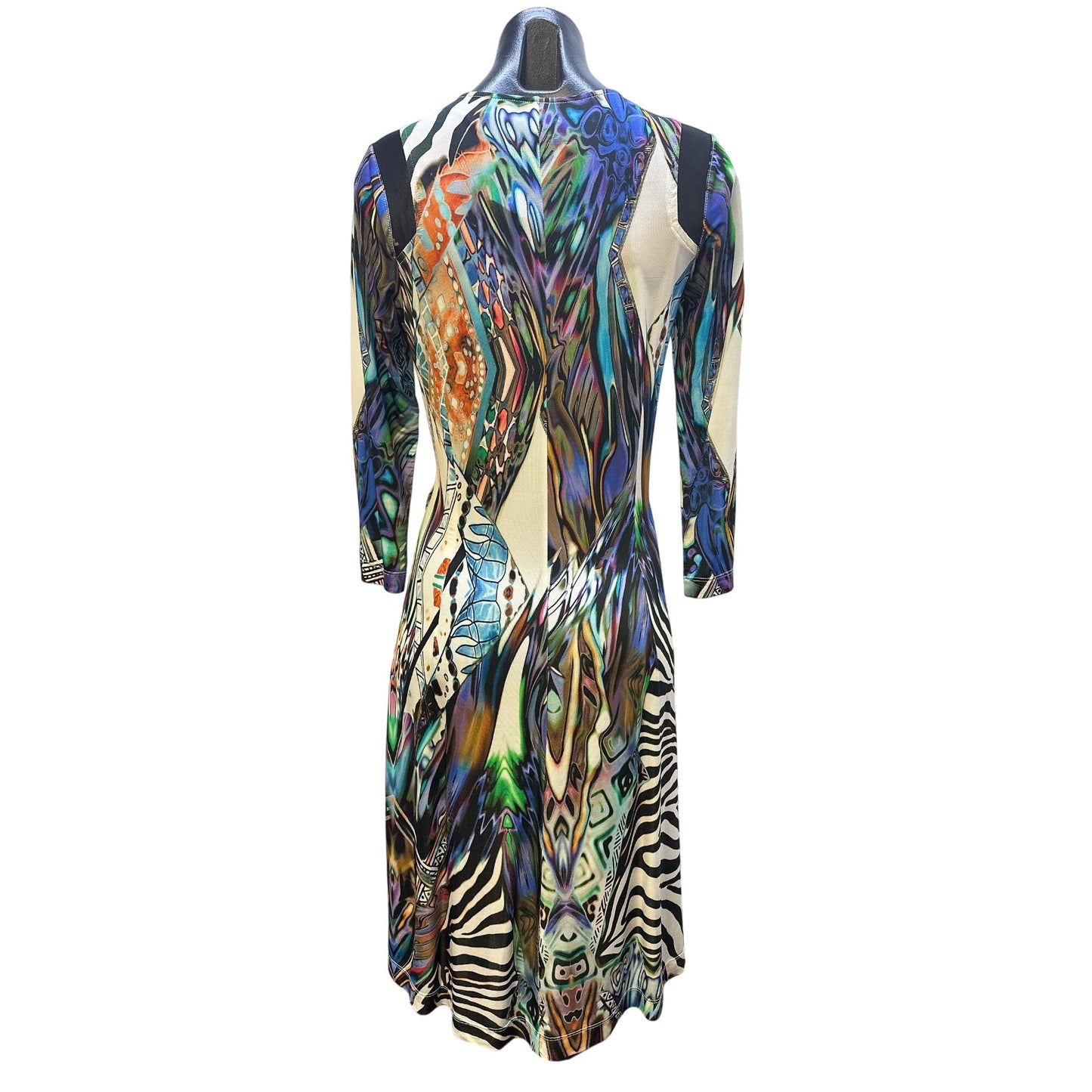 Rickie Freeman Teri Jon Multicolor Zebra Dress Size 8