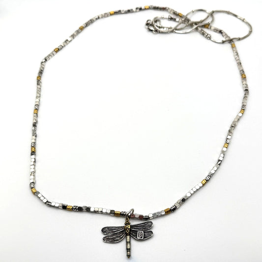 Brighton Gold & Silver-Tone Metal Beaded Teardrop Hoop Earrings