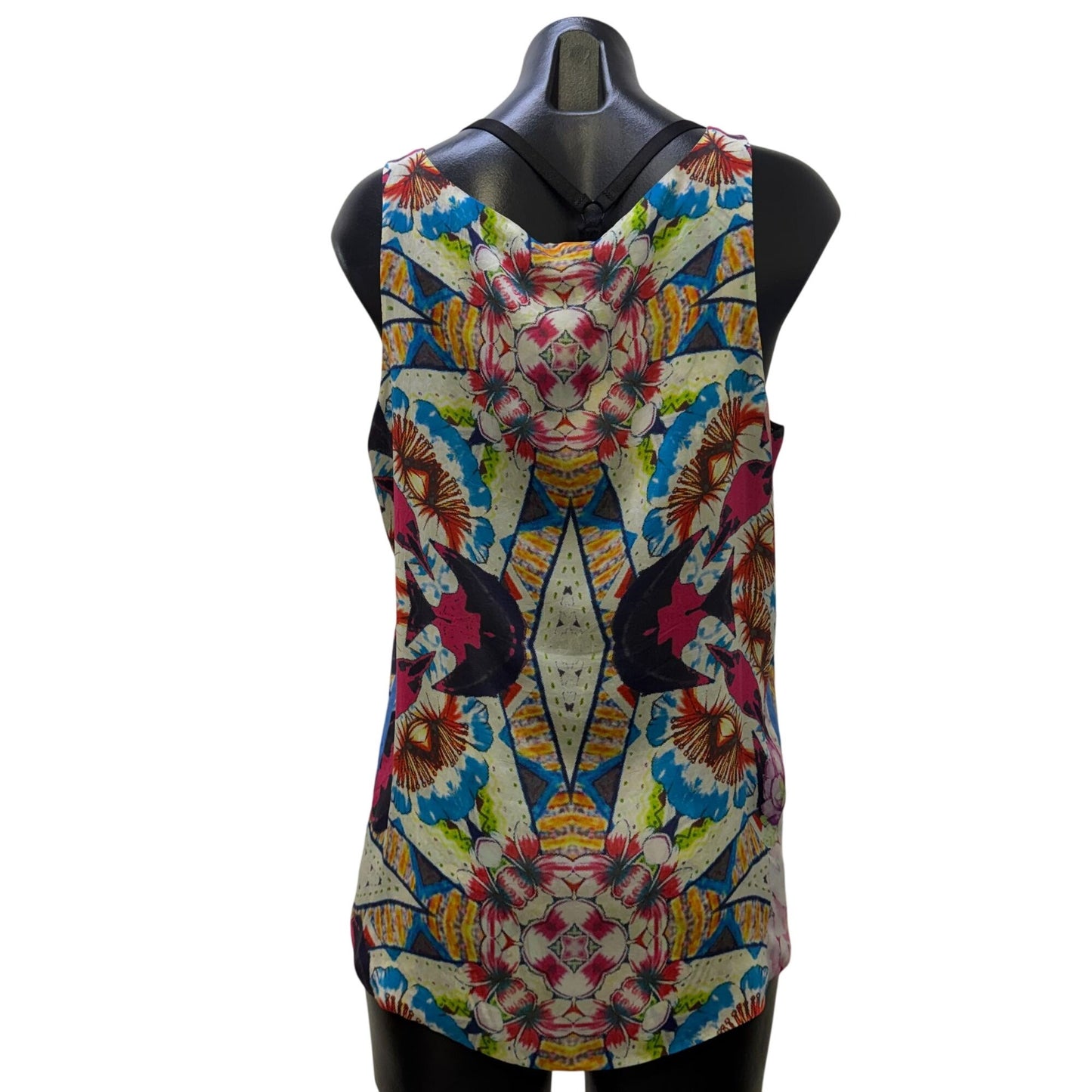 Johnny Was Reversible Tank Top Floral Multicolor S