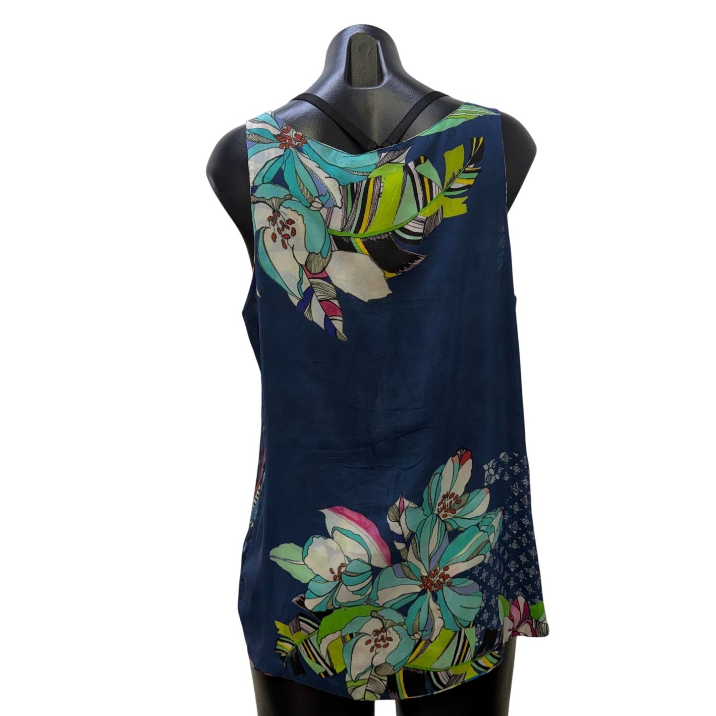 Johnny Was Reversible Tank Top Floral Multicolor S