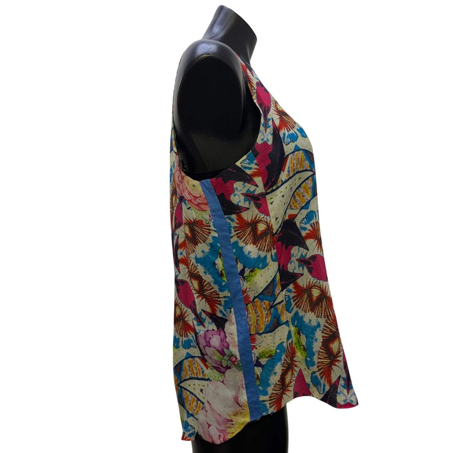 Johnny Was Reversible Tank Top Floral Multicolor S