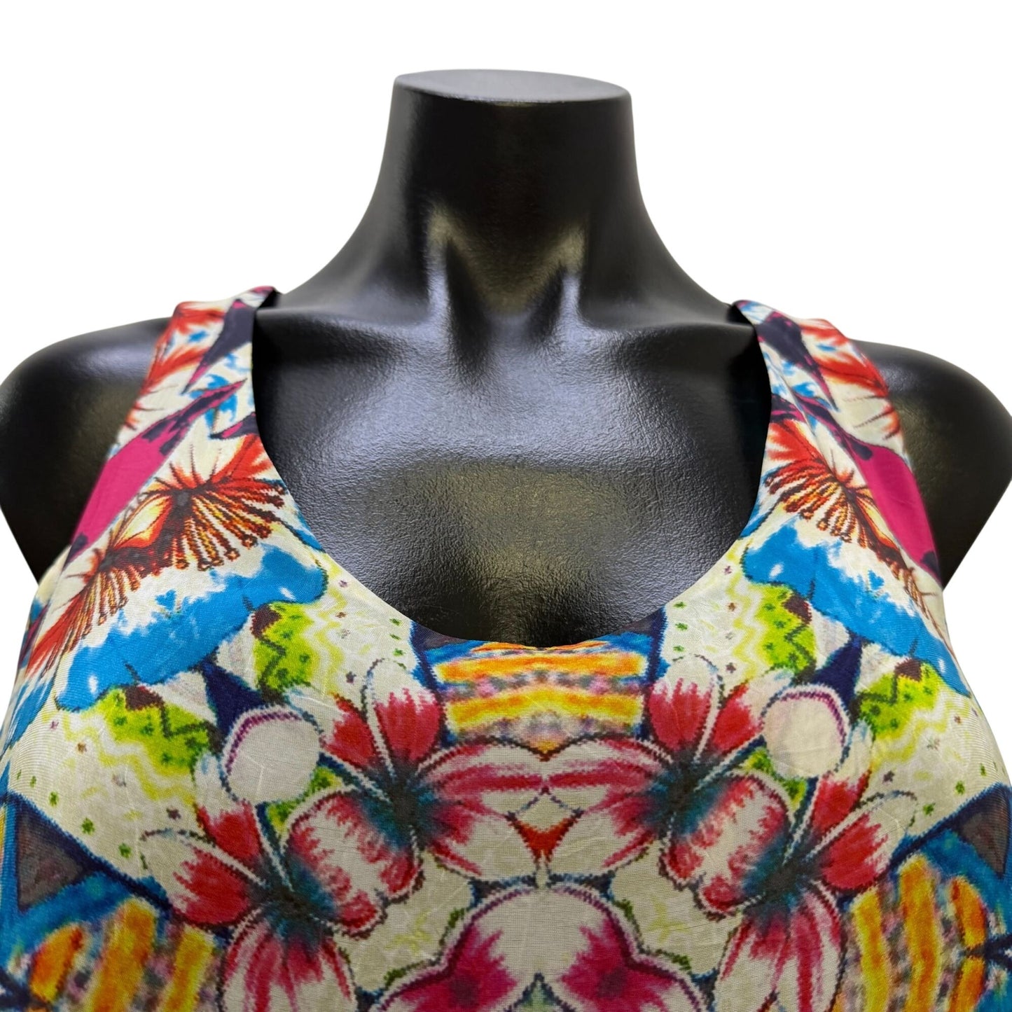 Johnny Was Reversible Tank Top Floral Multicolor S