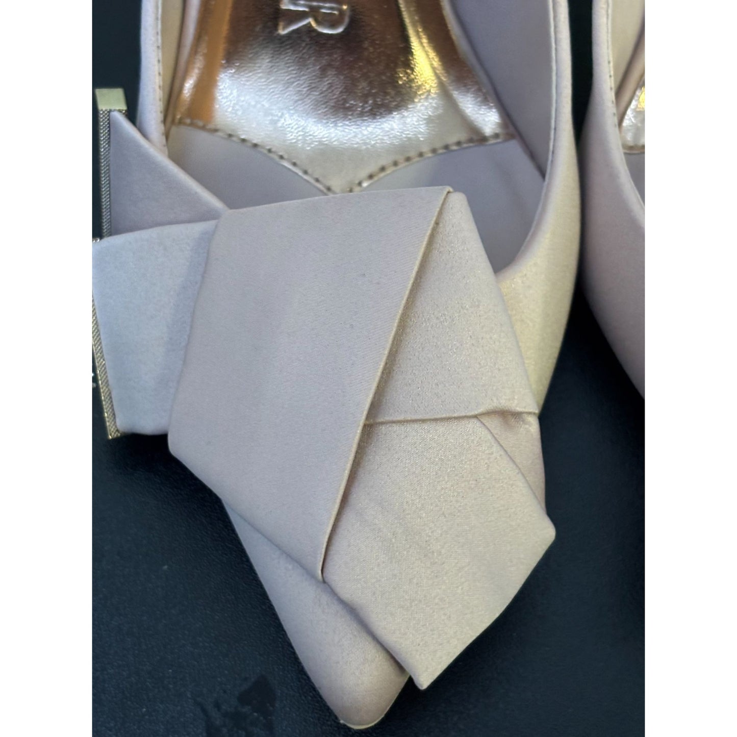 Ted Baker Satin Bow Pointed Toe Heels Pink 9