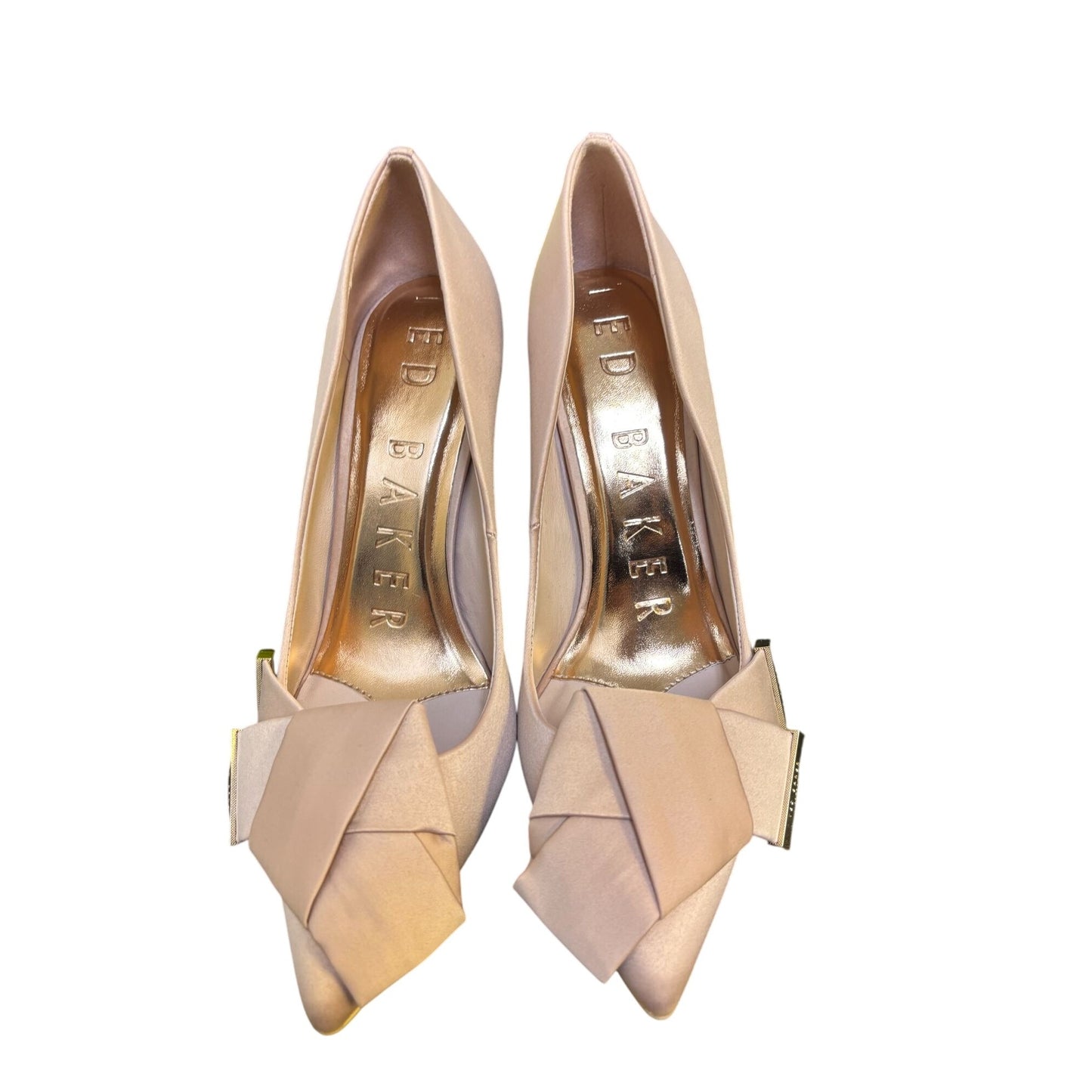 Ted Baker Satin Bow Pointed Toe Heels Pink 9