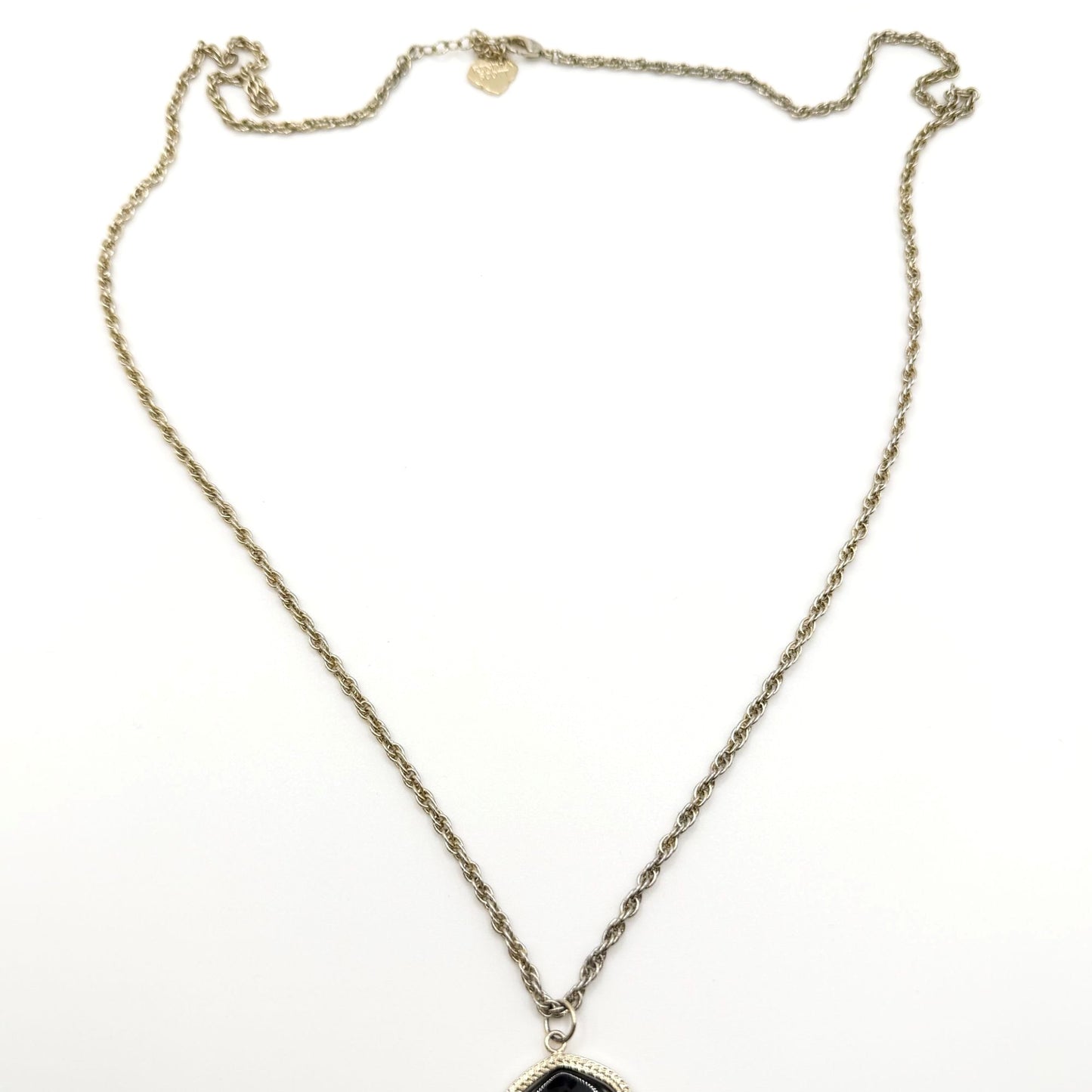 Kendra Scott Gold-Tone Necklace With Black Oval Stone & Chain Tassels