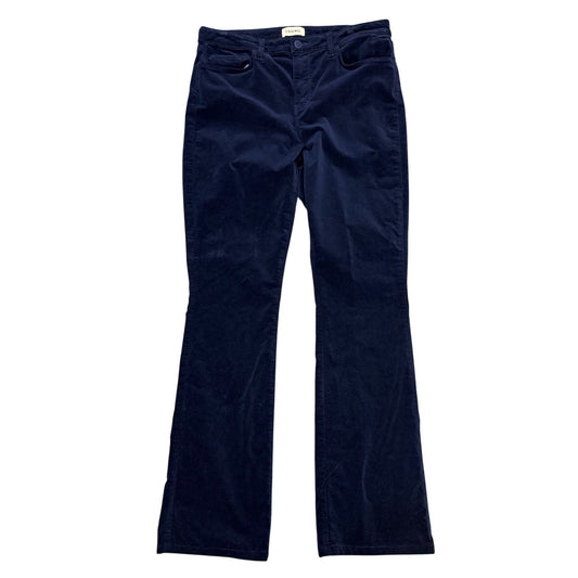 L'Agence High-Rise Straight Leg Corduroy Pants Dark Navy Size 8/29