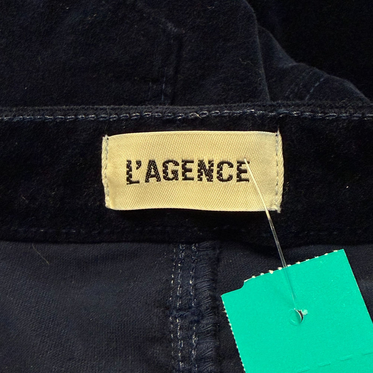 L'Agence High-Rise Straight Leg Corduroy Pants Dark Navy Size 8/29