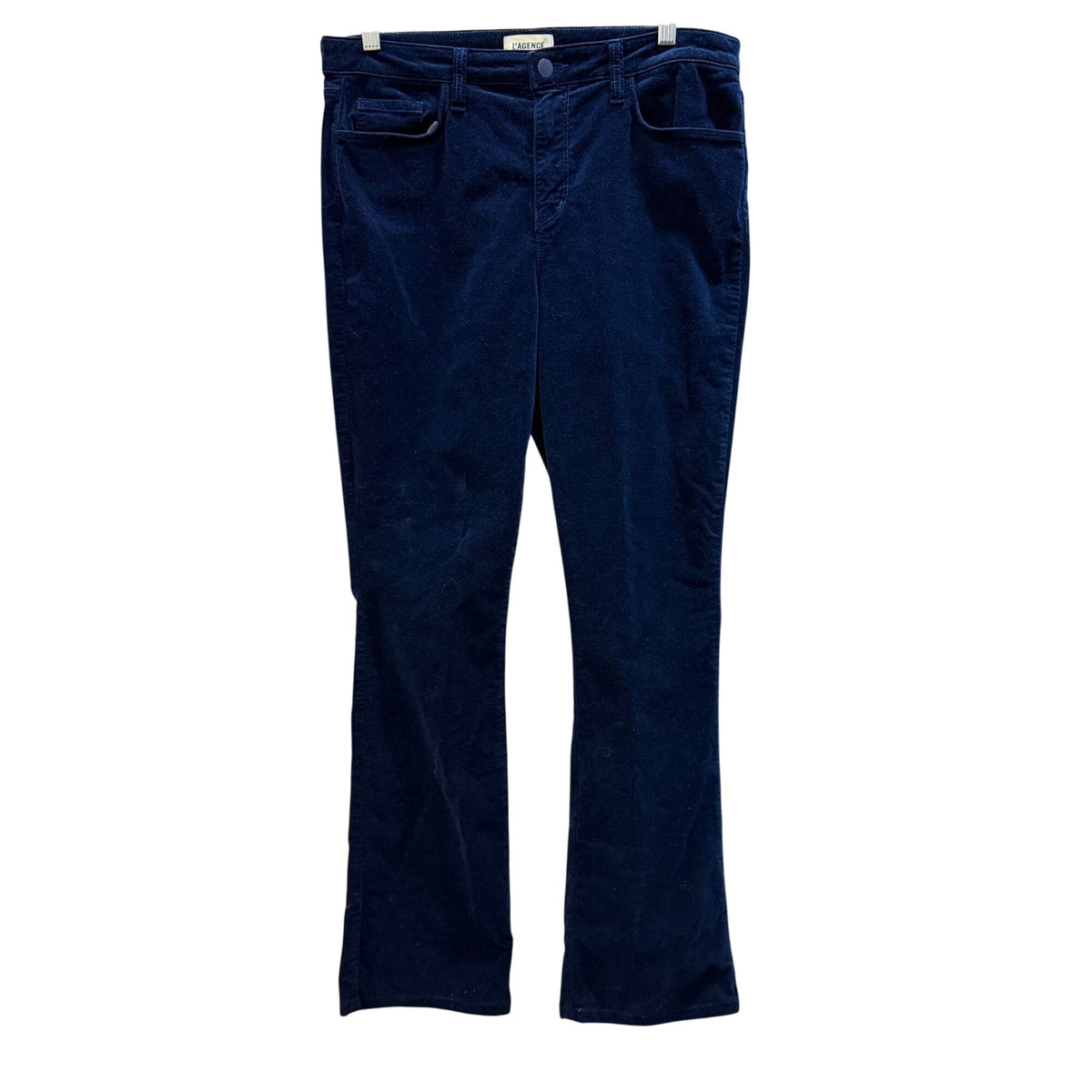 L'Agence High-Rise Straight Leg Corduroy Pants Dark Navy Size 8/29