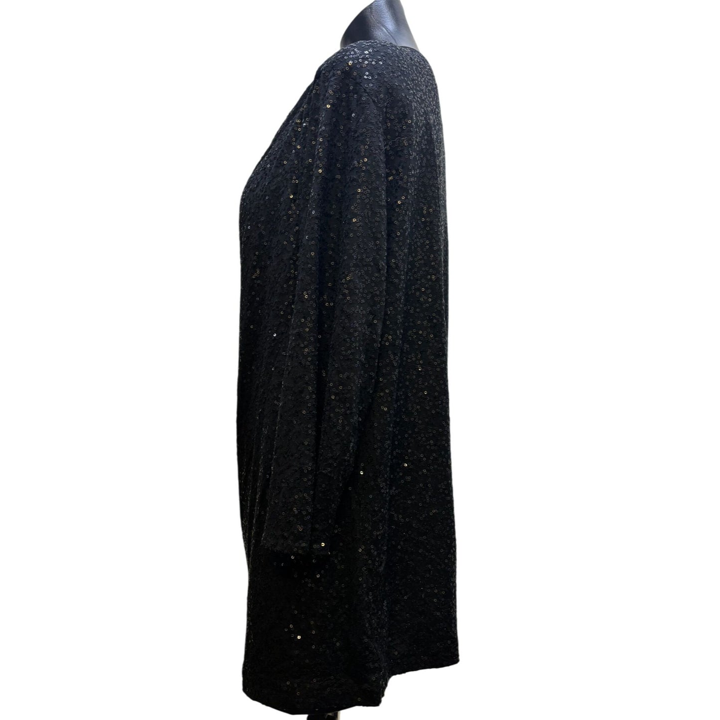 Eileen Fisher Black Sparkle Blouse 1X