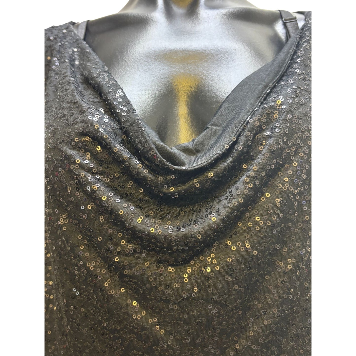 Eileen Fisher Black Sparkle Blouse 1X