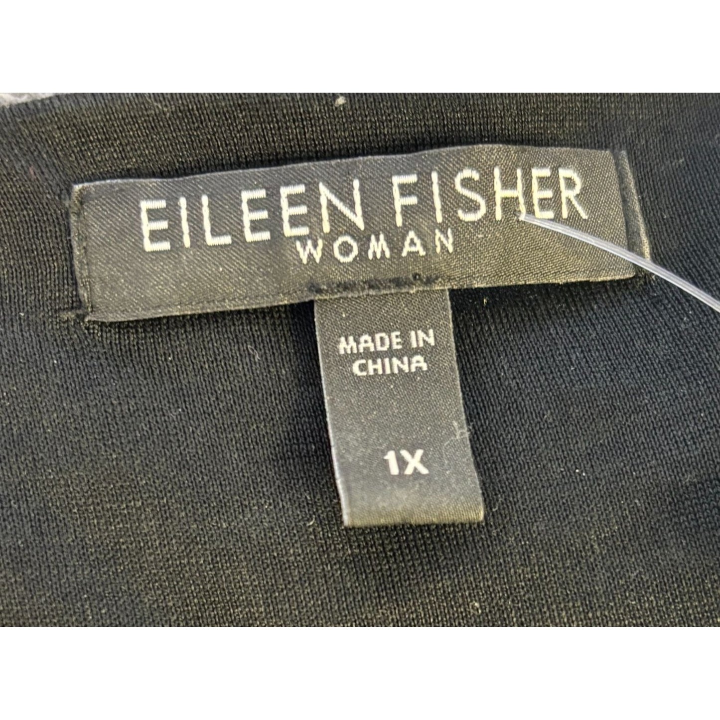 Eileen Fisher Black Sparkle Blouse 1X