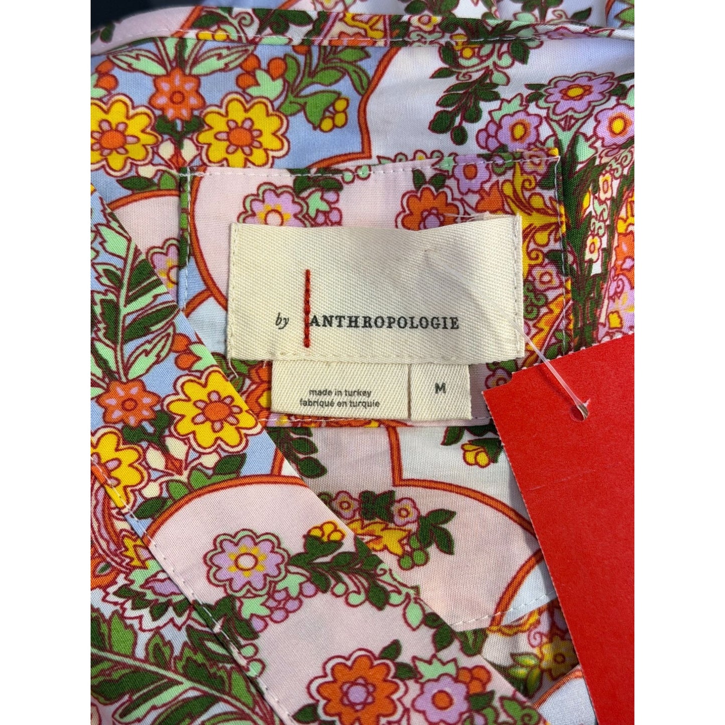 Anthropologie Floral Paisley Cotton Maxi Dress Multi M