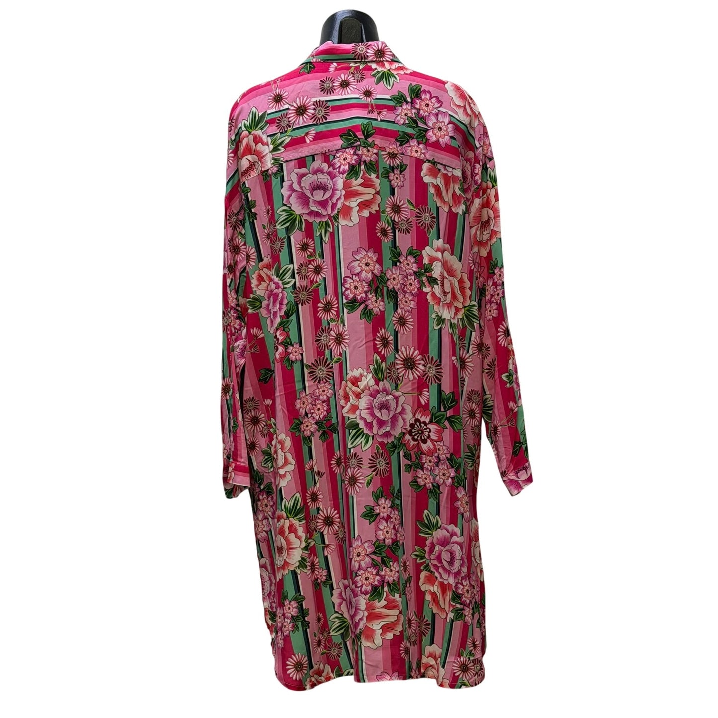 NWT Johnny Was Bocadi Button Down Shirt Blouse Floral Print Multi XL