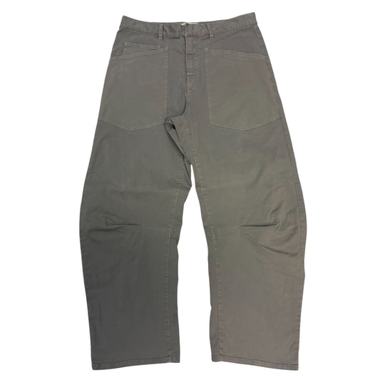 Nili Lotan Gray Cotton-Blend Utility Pants Size 6