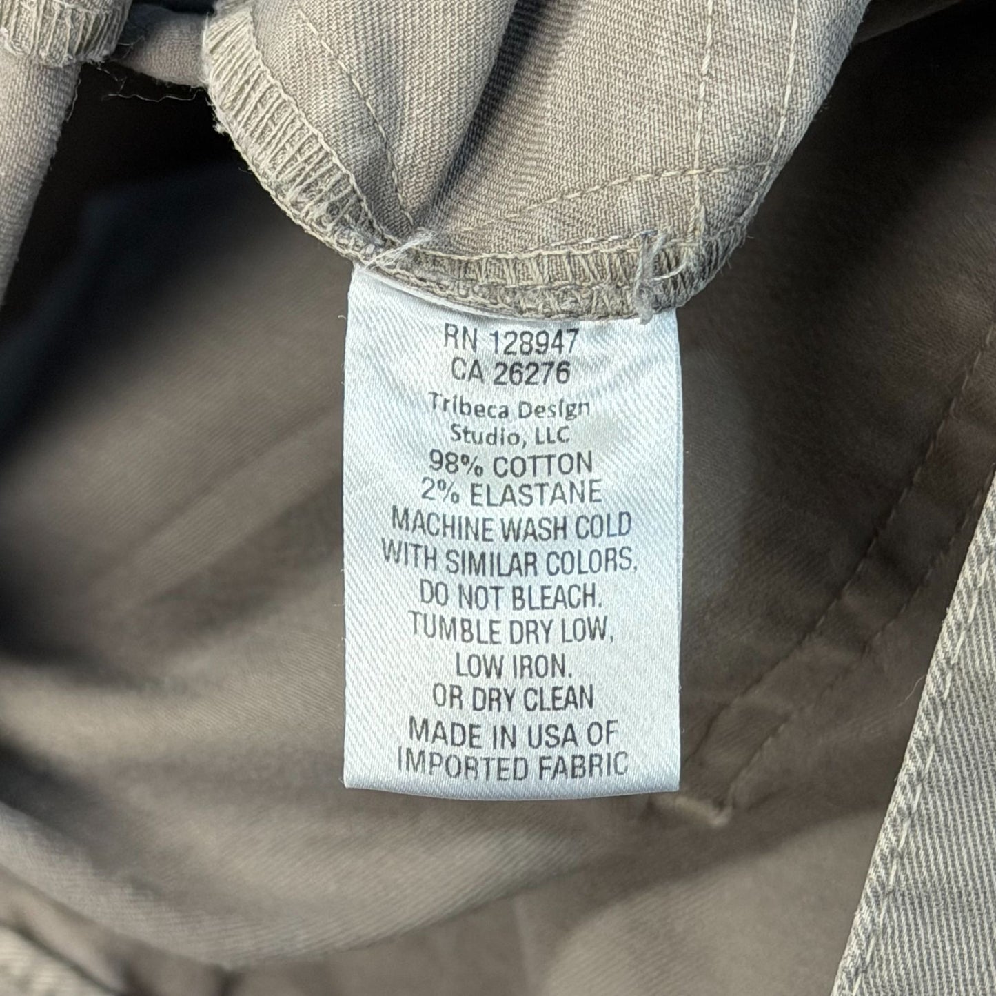Nili Lotan Gray Cotton-Blend Utility Pants Size 6
