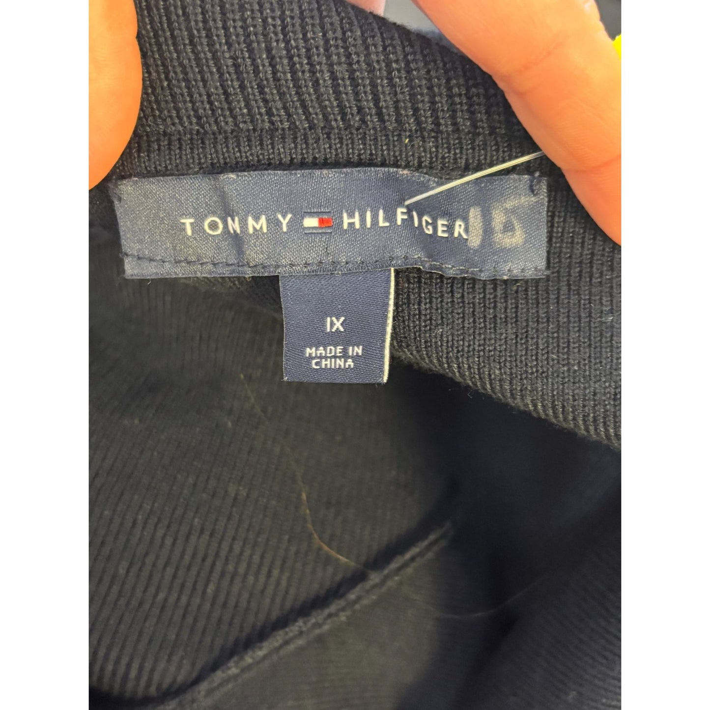 NWT Tommy Hilfiger Navy & Cream Wide Collar Dress XL