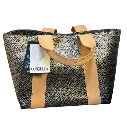 NWT Consuela Large Gold Tote Bag