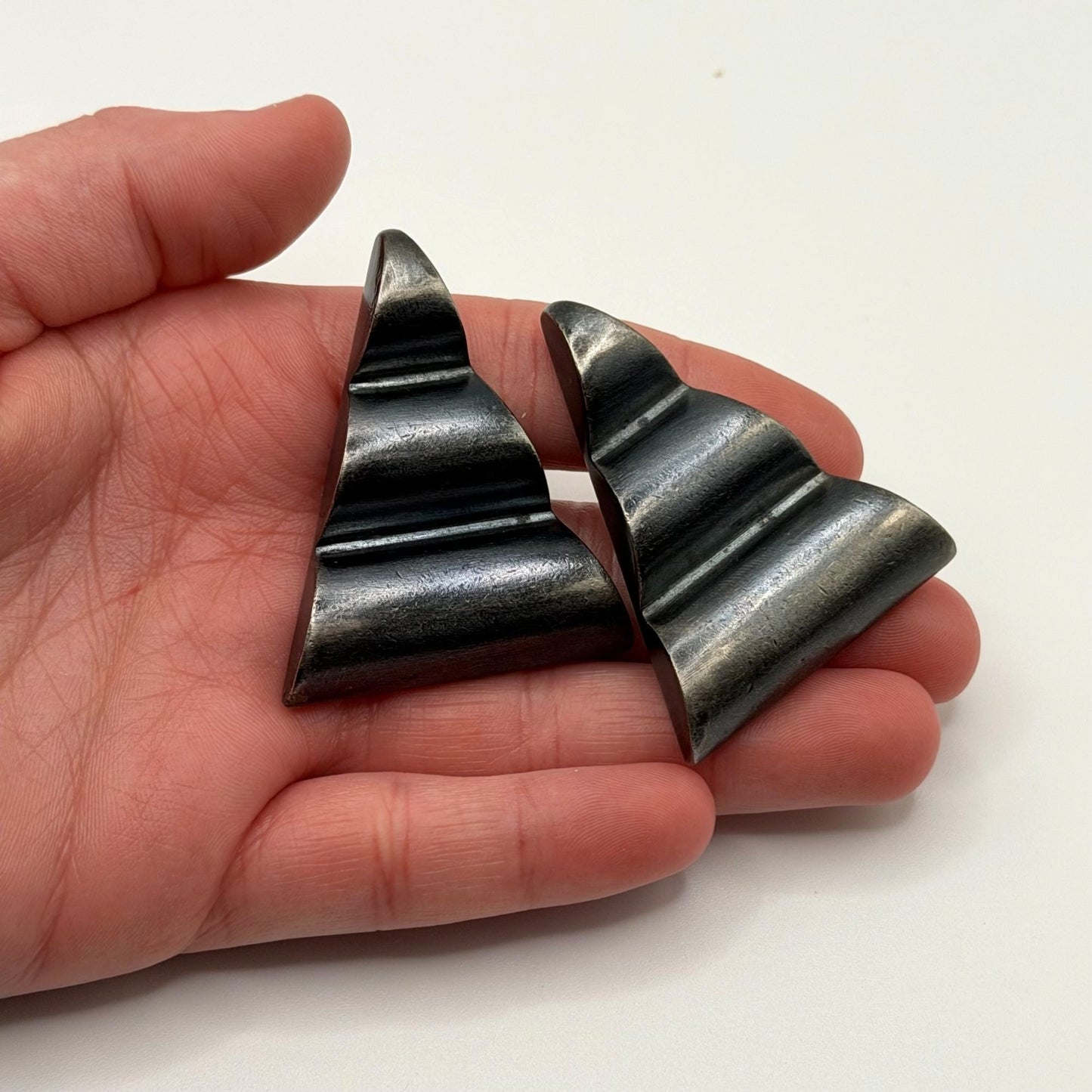 Ben Amun Vintage Silver-Tone Geometric Clip-On Earrings