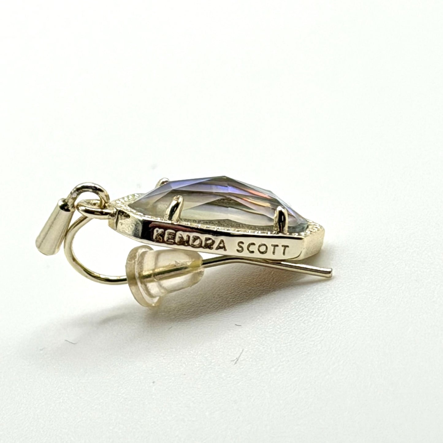 Kendra Scott Gold Tone Abalone Drop Dangle Earrings