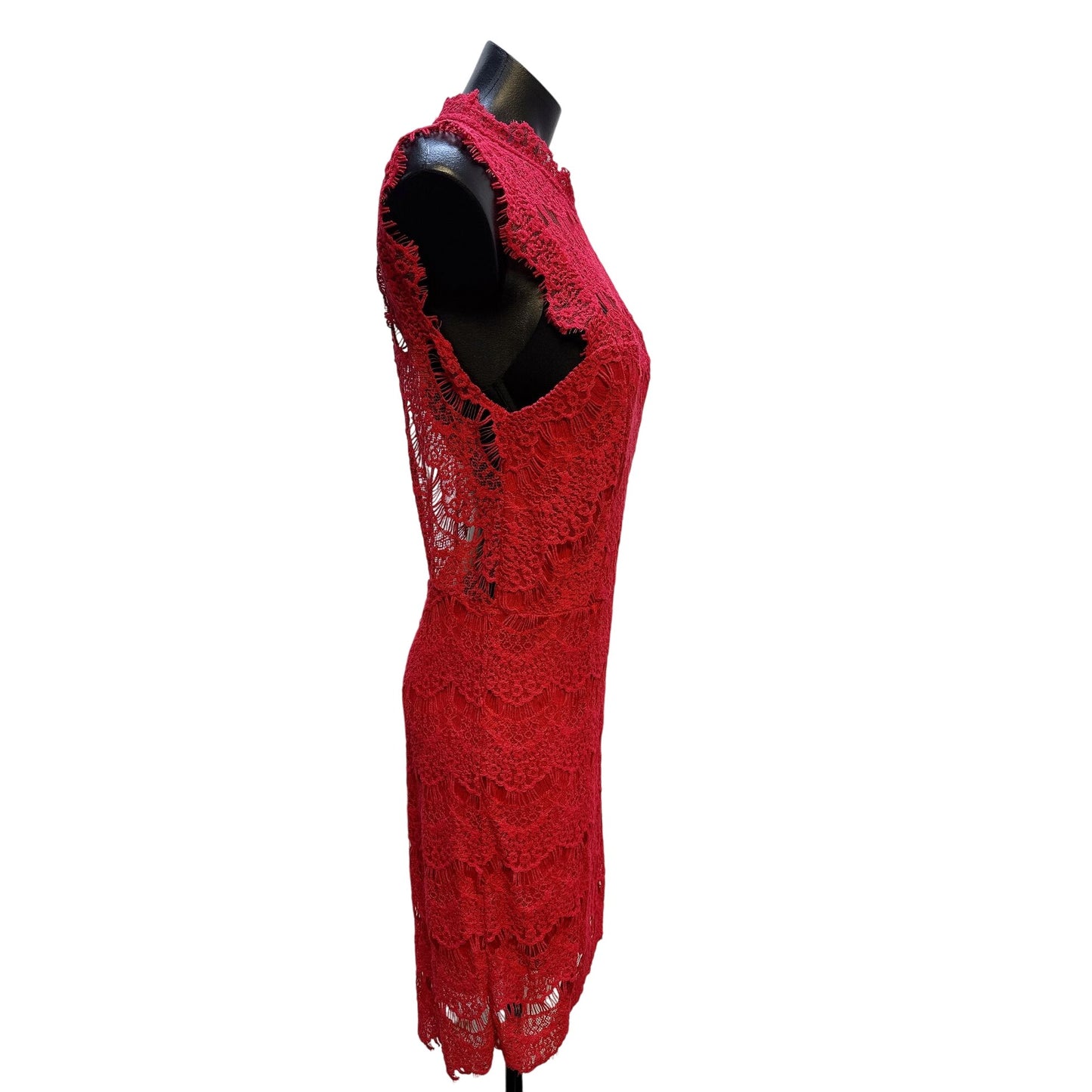 NWT Intimately Free People Red Lace Open Back Dress Size Large