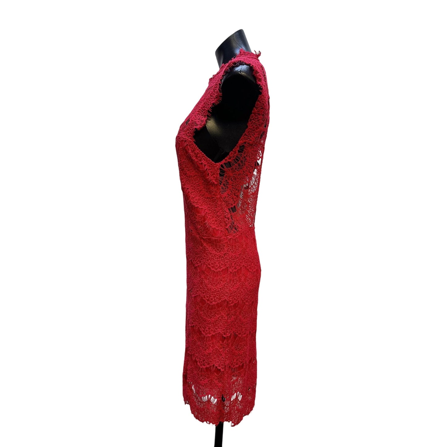 NWT Intimately Free People Red Lace Open Back Dress Size Large