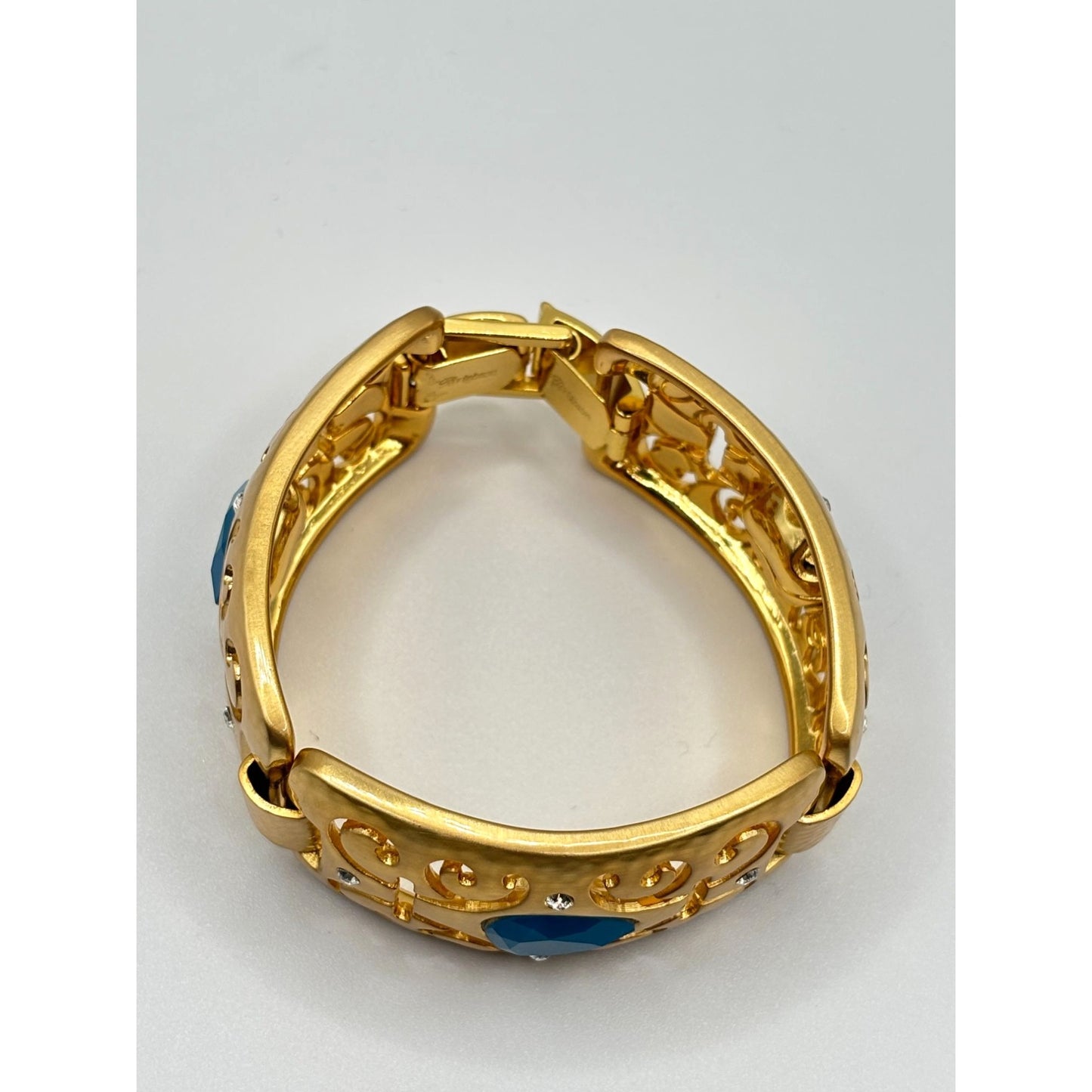 Brighton Versailles Jupiter Gold-Tone Bracelet With Blue Stones & Crystal Accents