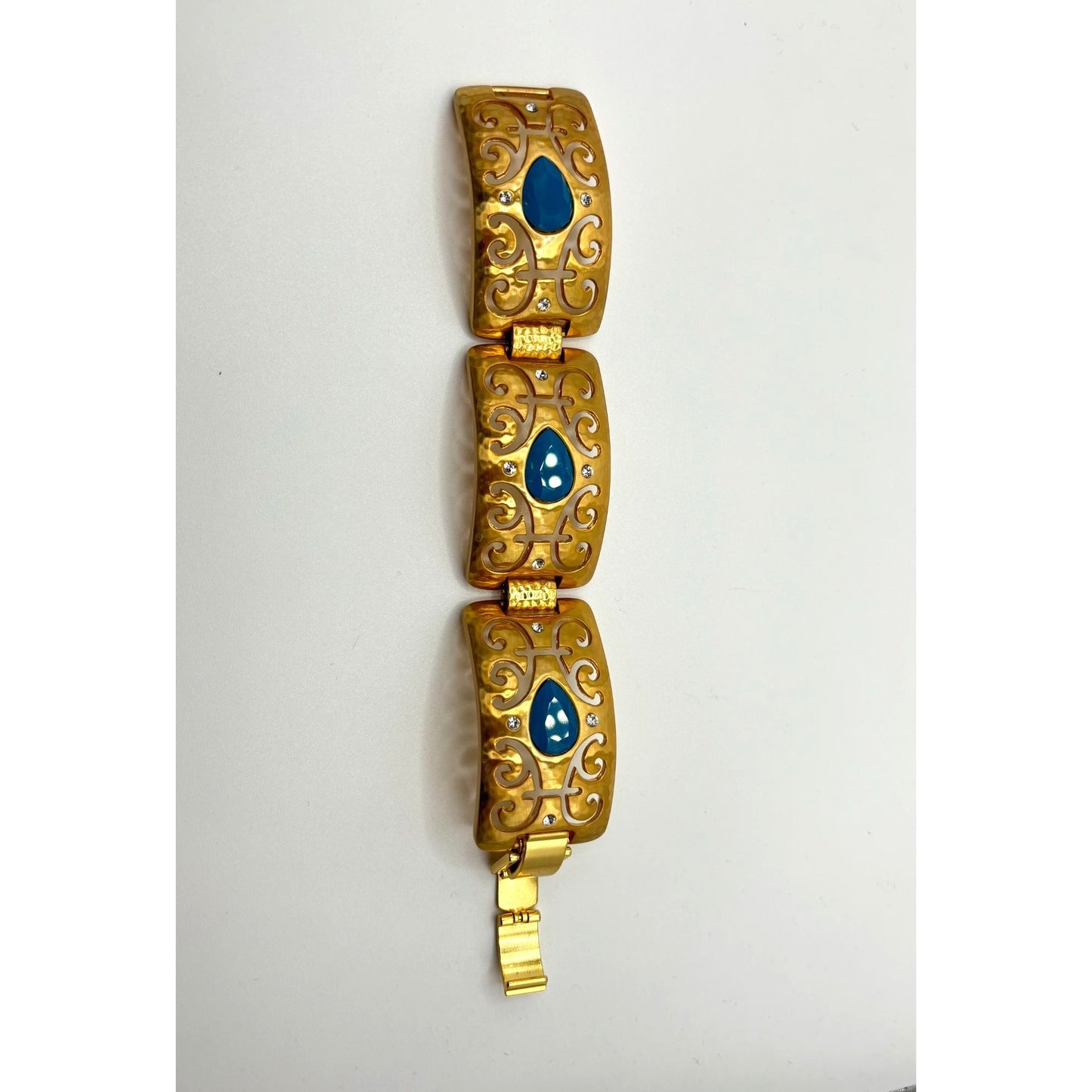 Brighton Versailles Jupiter Gold-Tone Bracelet With Blue Stones & Crystal Accents