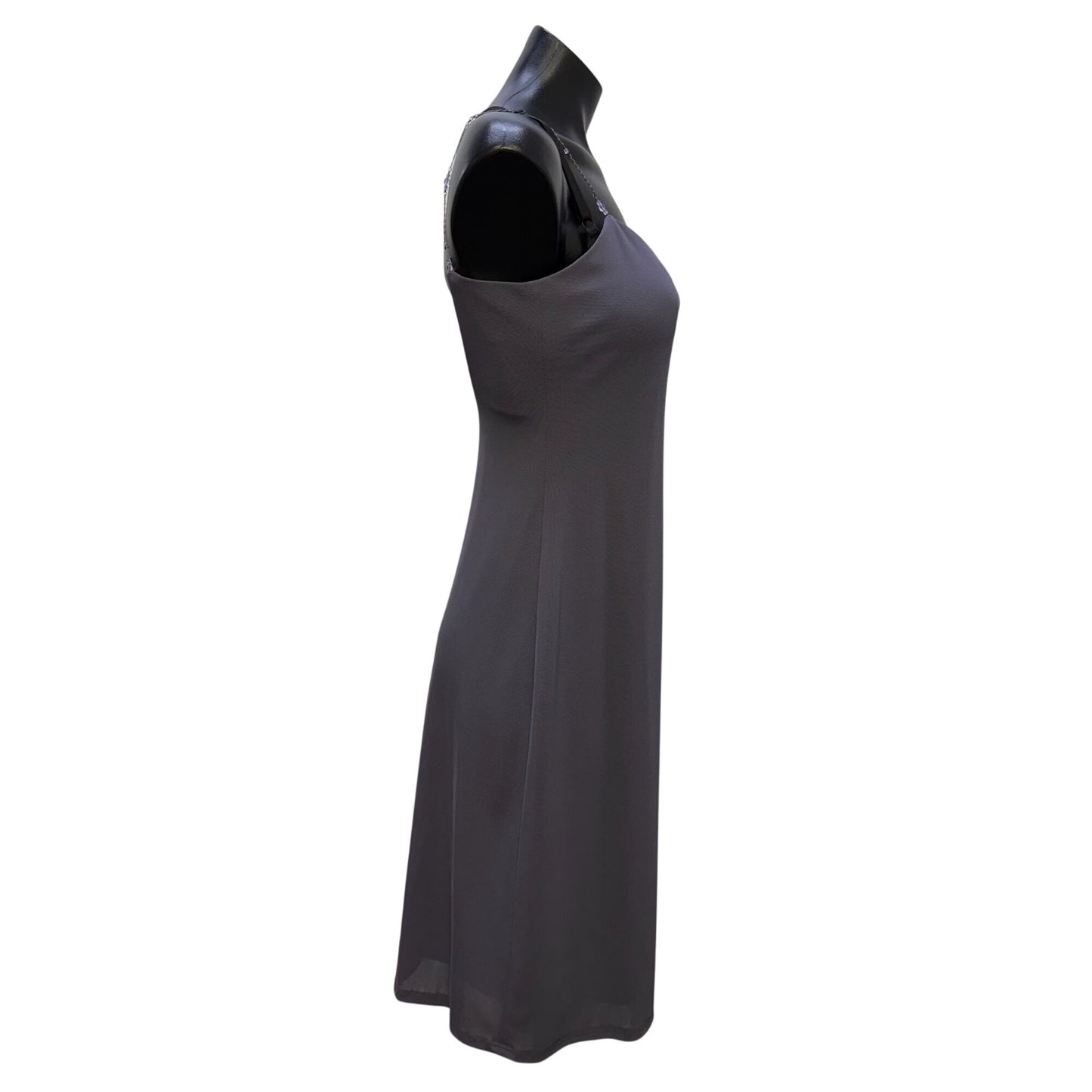 Laundry By Shelli Segal Lavender Slip Dress Open Back Size 8