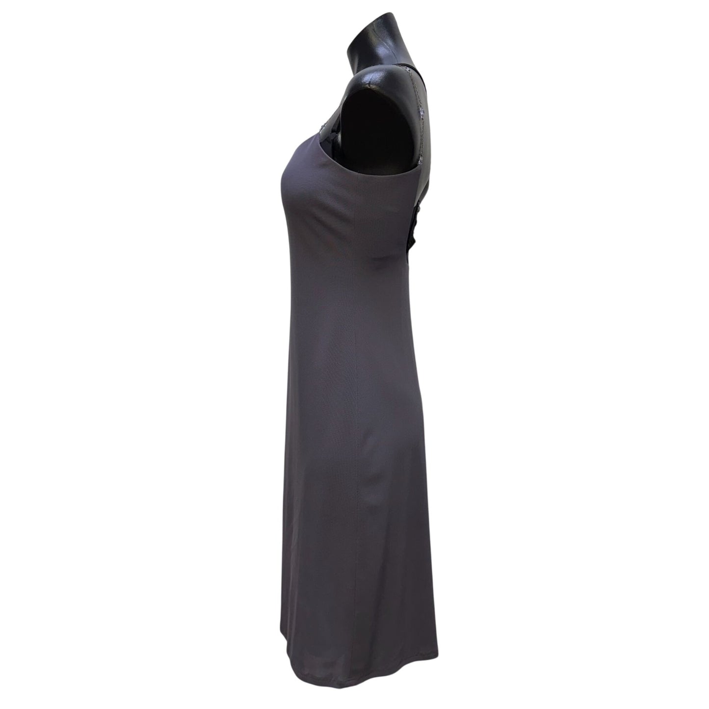 Laundry By Shelli Segal Lavender Slip Dress Open Back Size 8
