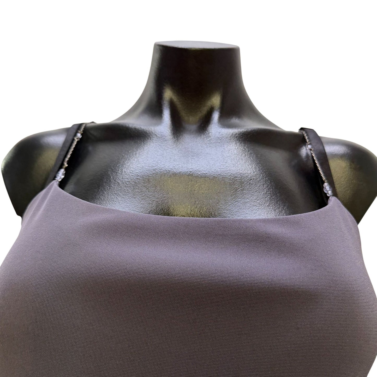 Laundry By Shelli Segal Lavender Slip Dress Open Back Size 8