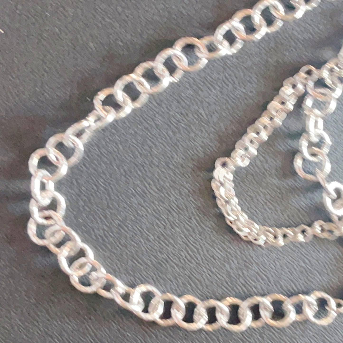 Chico's Silver Small Rhinestones Multi Layer Long Necklace Medium