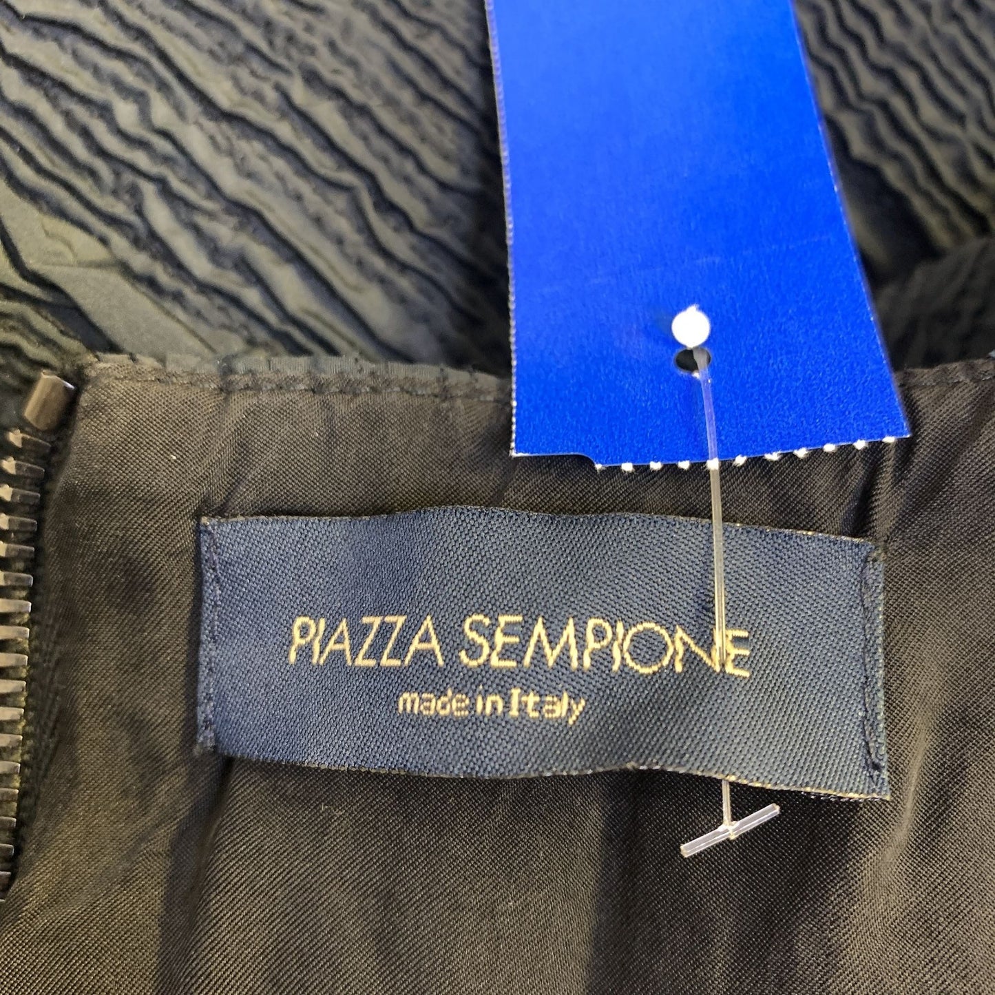 Piazza Sempione MadeIn Italy Black Textured Sheath Dress Size 8 (Italian 44)