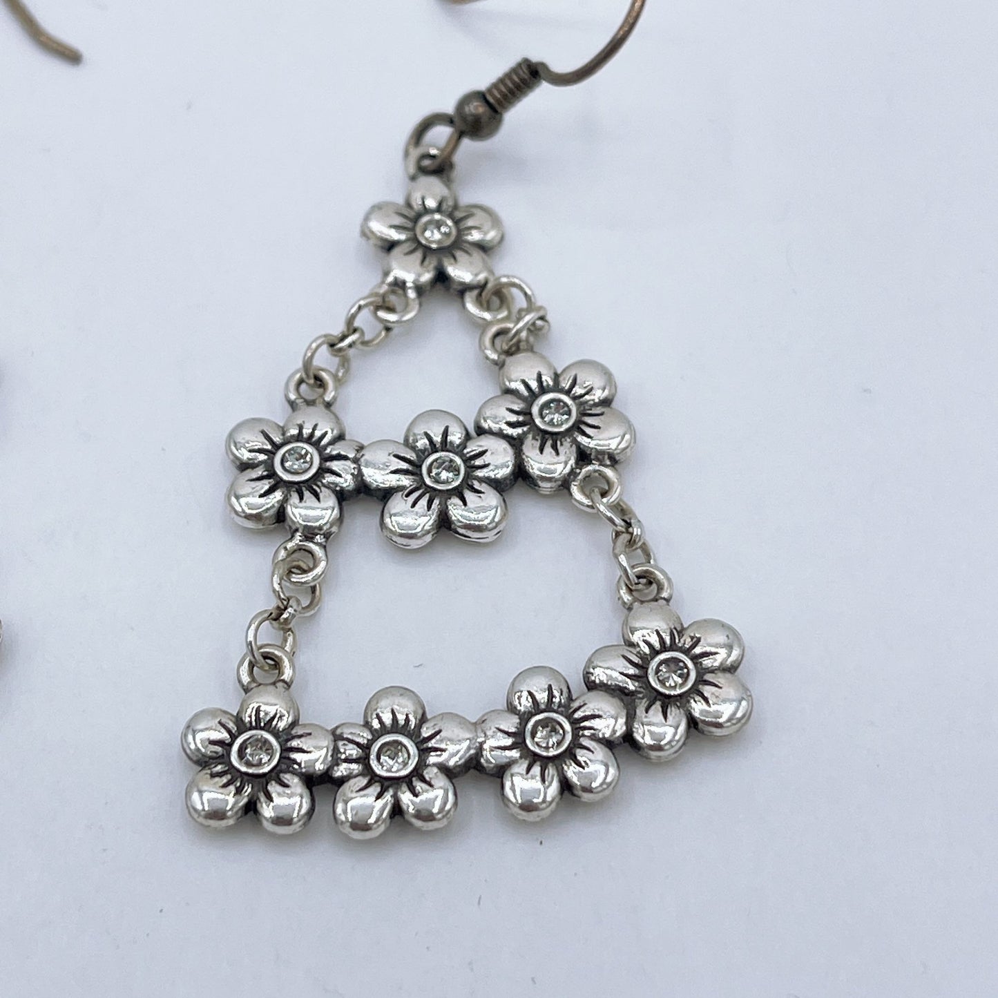 Brighton Cherry Blossoms Silver Dangle Earrings