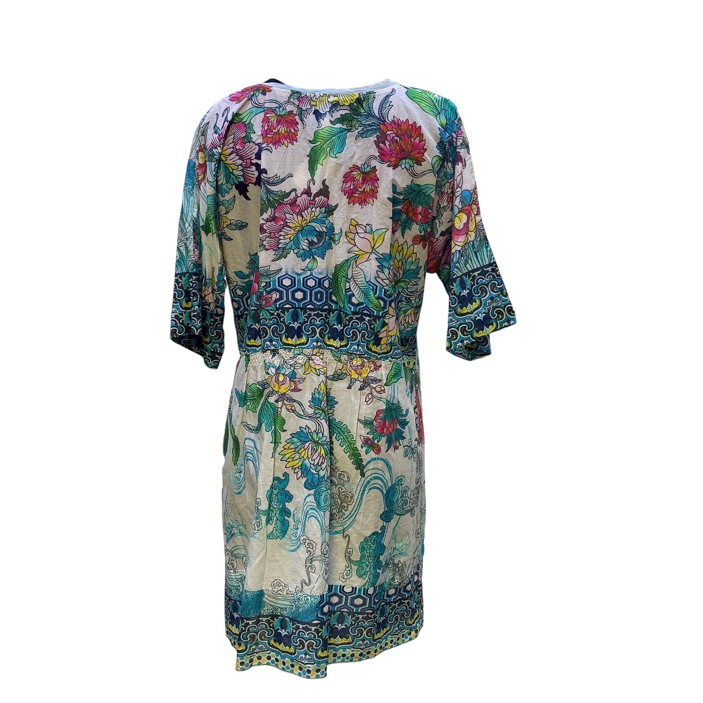 NWT Johnny Was Floral Print Tunic Dress Size L Multicolor