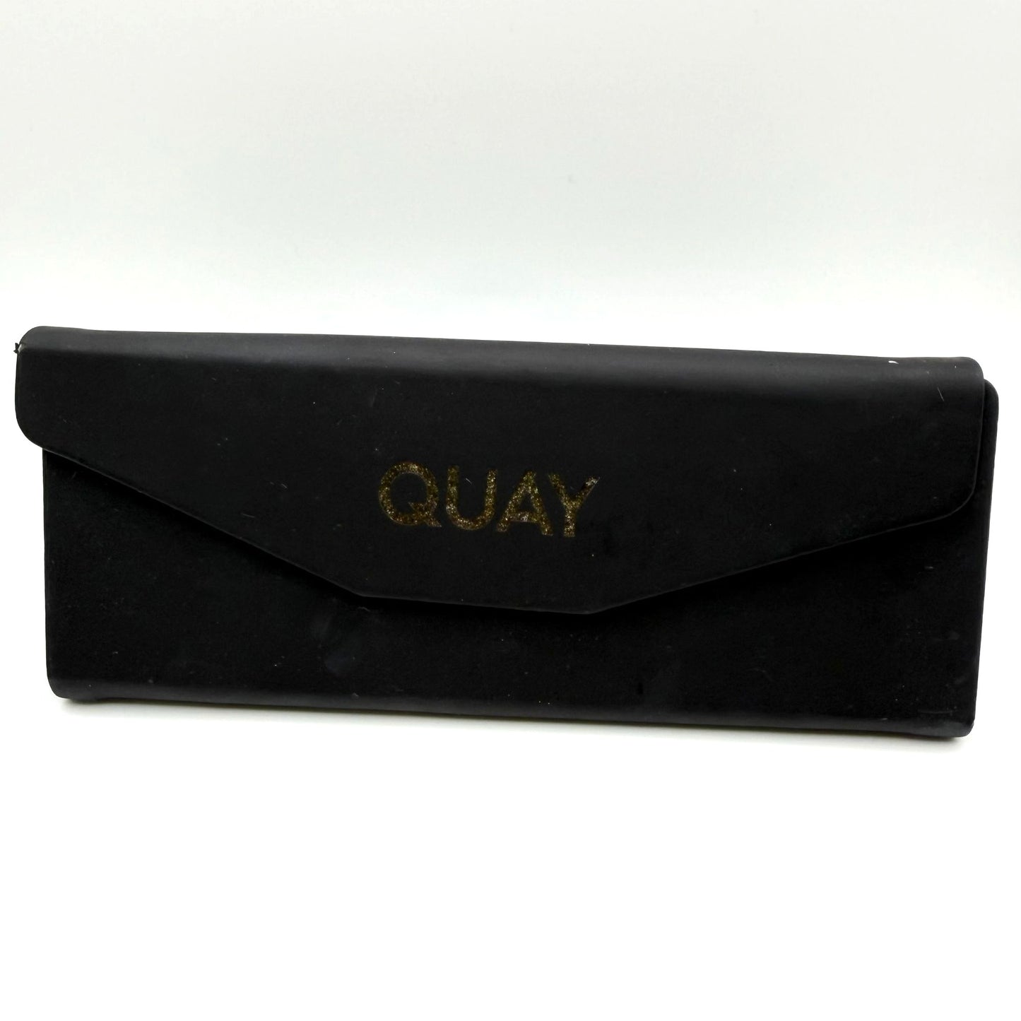 QUAY On A Break Black Polarized Sunglasses With Case