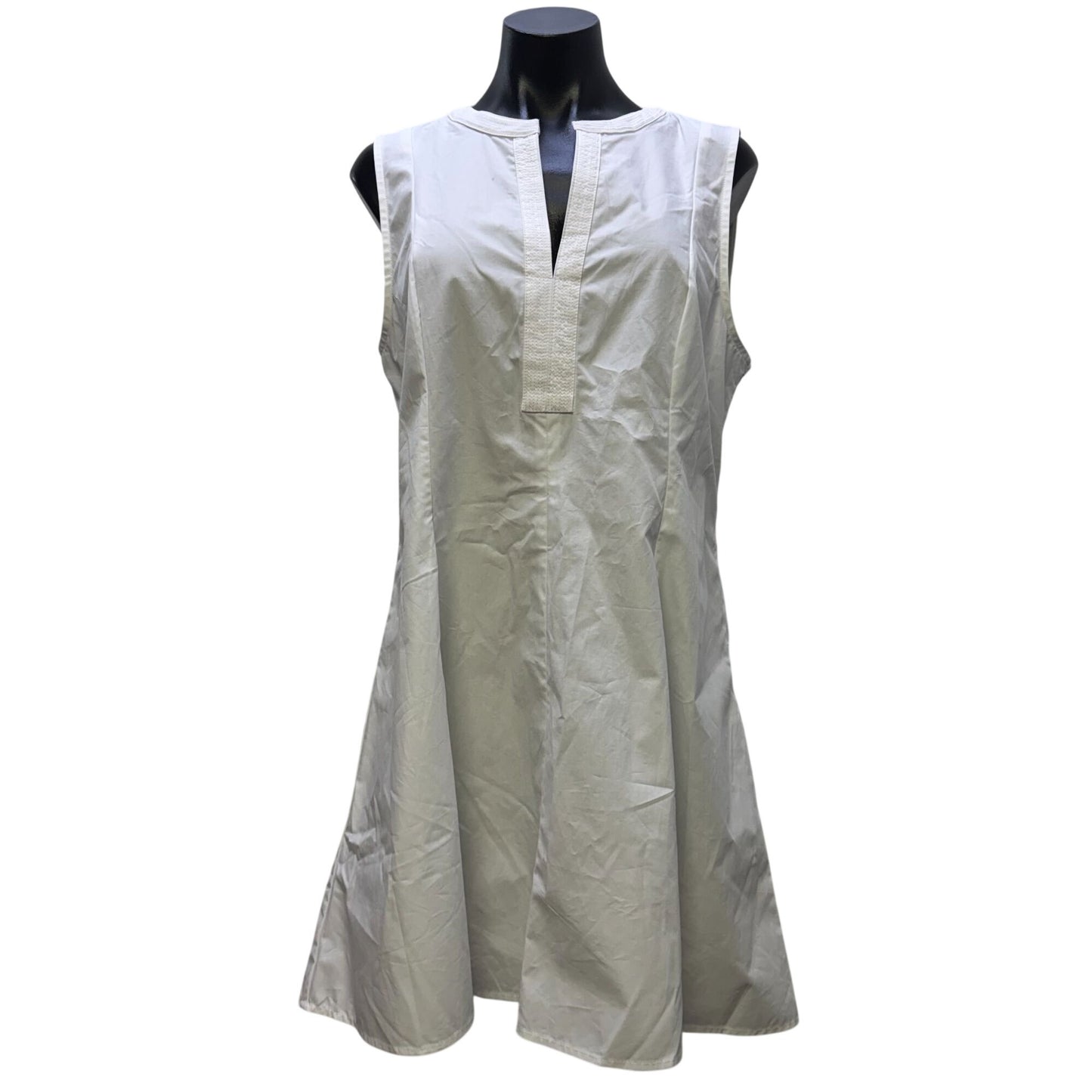 NWT Banana Republic White A-Line Dress Size 10